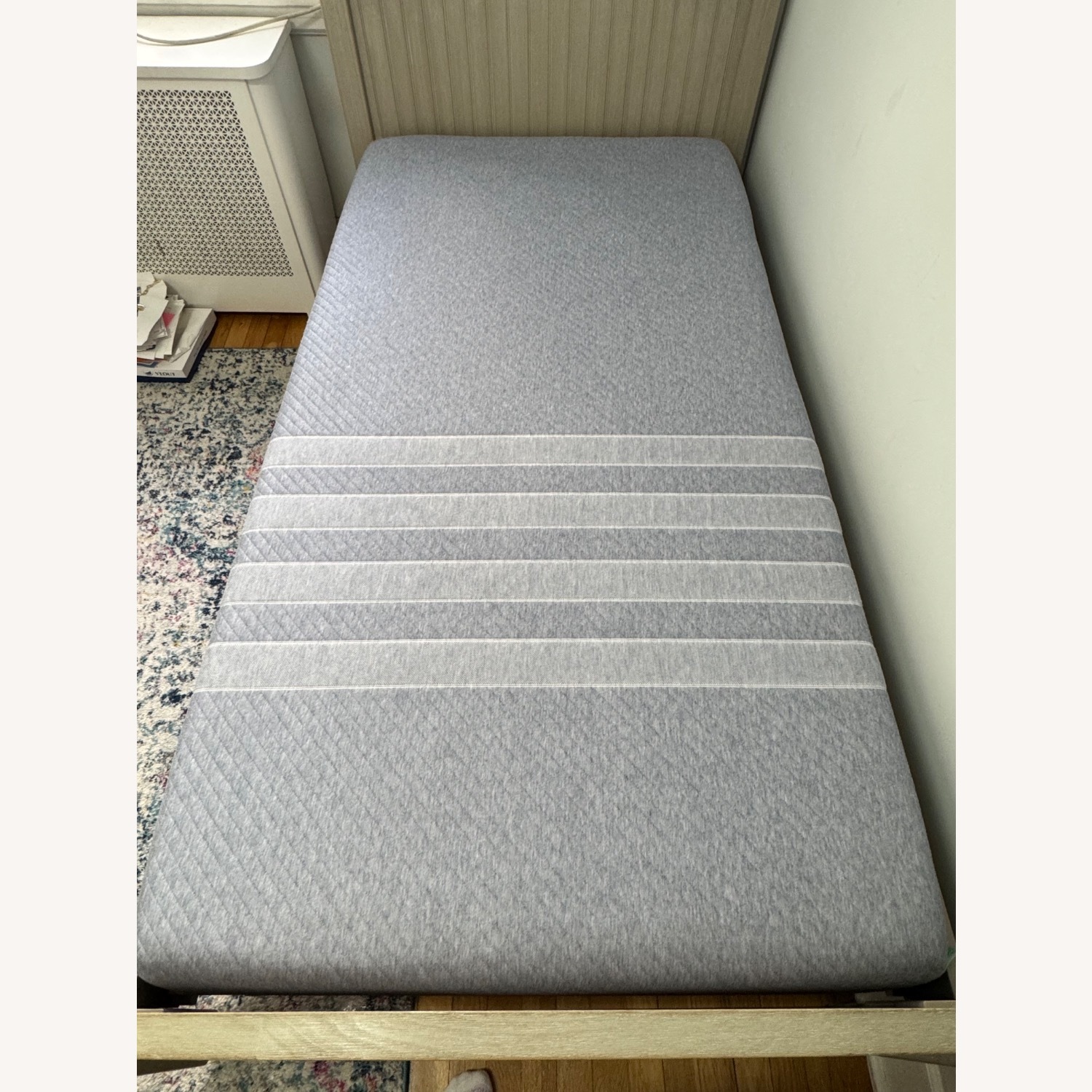 Pottery Barn Kids Catalina Light Gray Wood Twin Bed - image-1