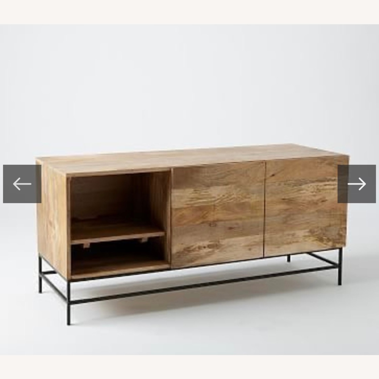 West Elm Industrial Natural Wood Sideboard - image-5