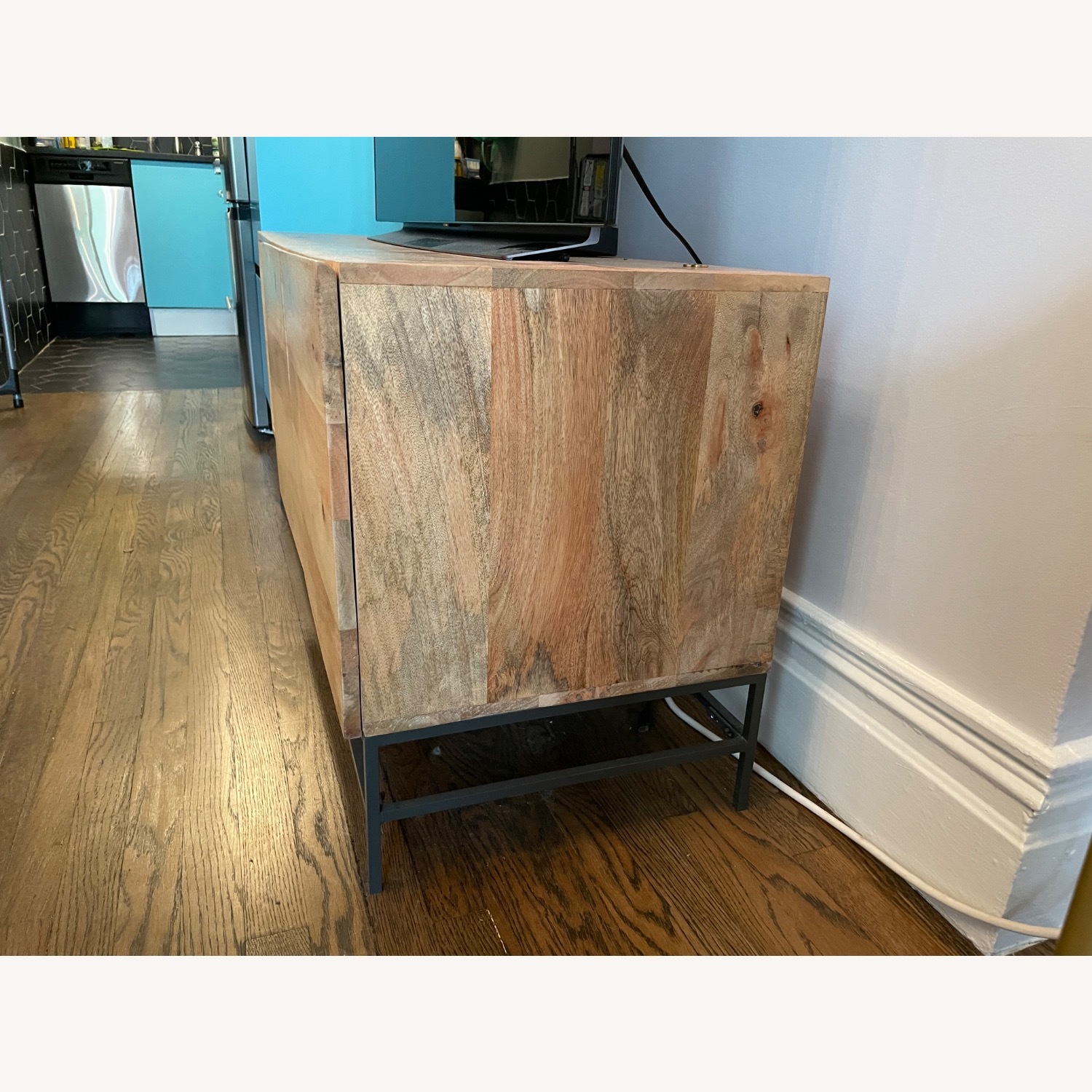 West Elm Industrial Natural Wood Sideboard - image-3