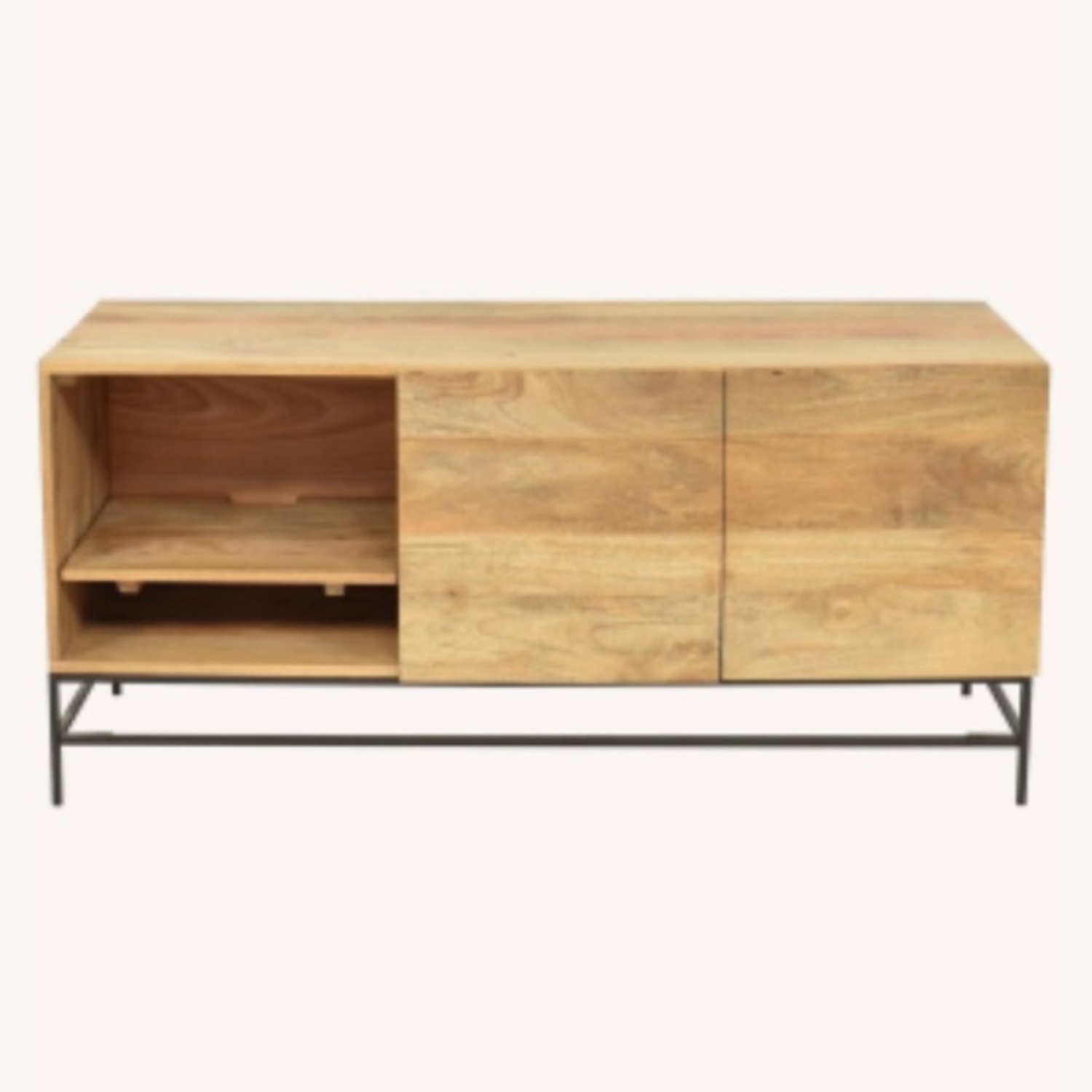West Elm Industrial Natural Wood Sideboard - image-6