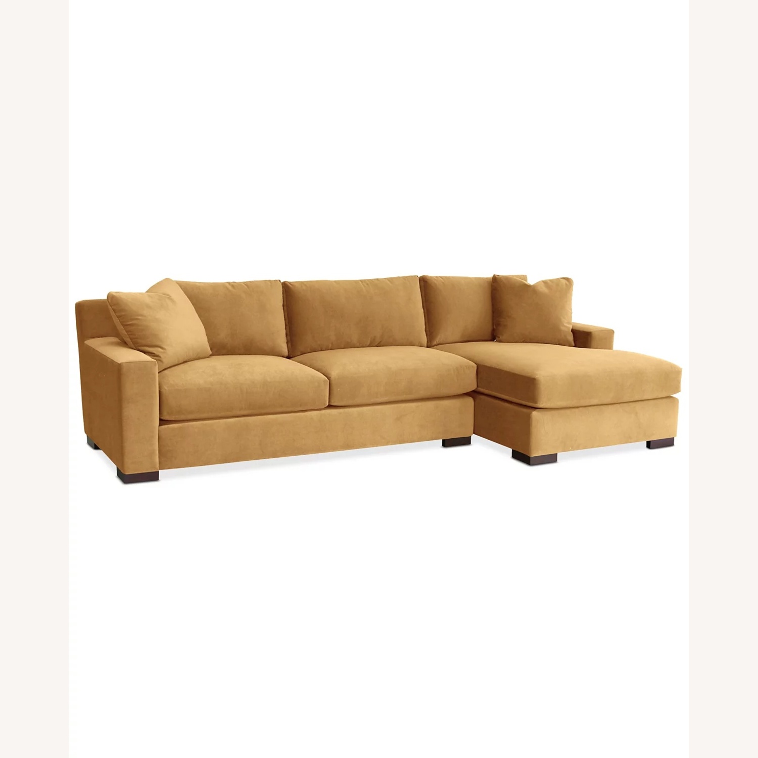 Macy's Marristin Dark Carmel Sofa - image-4