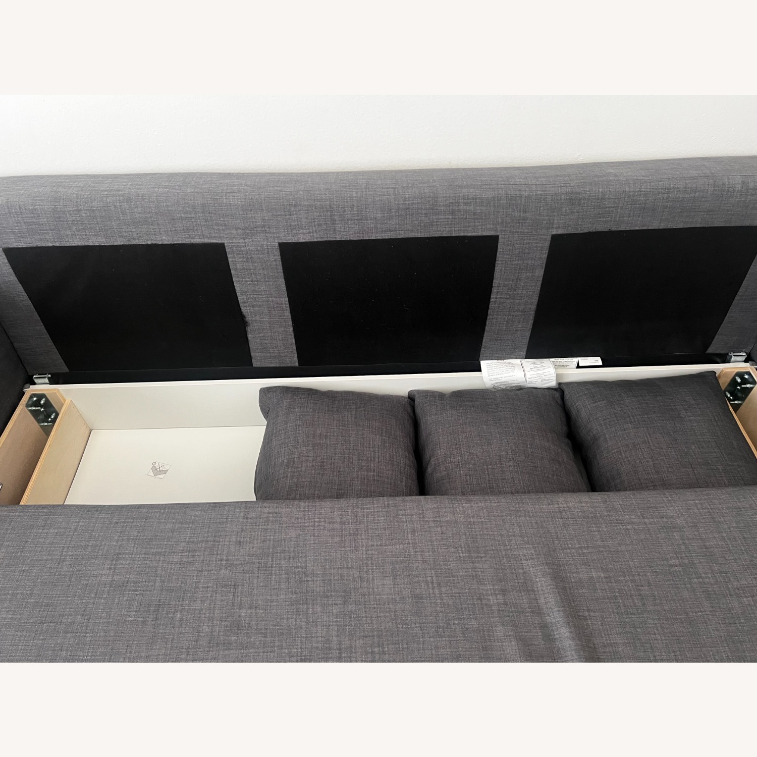 IKEA Light Gray Sleeper Sofa - image-5