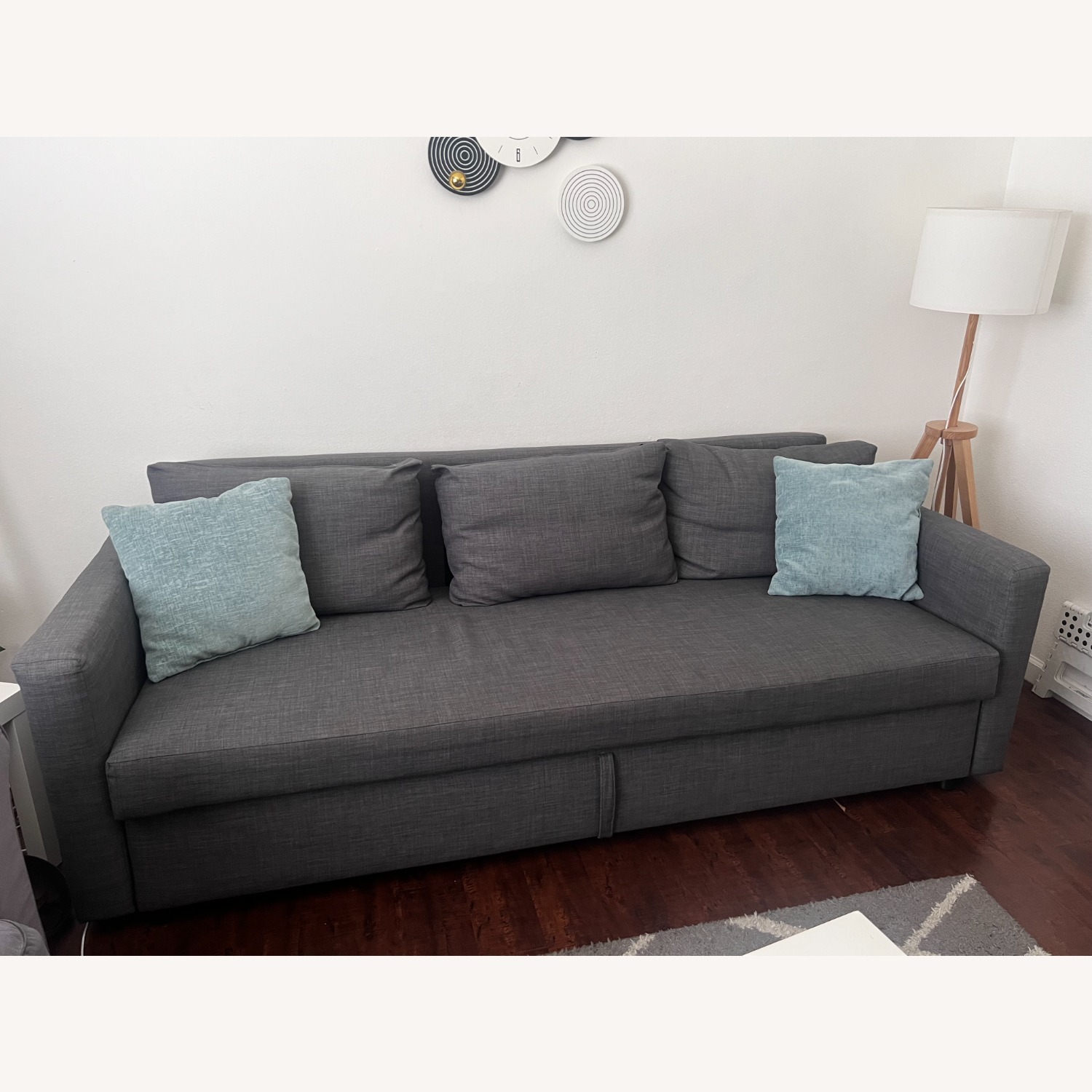 IKEA Light Gray Sleeper Sofa - image-1