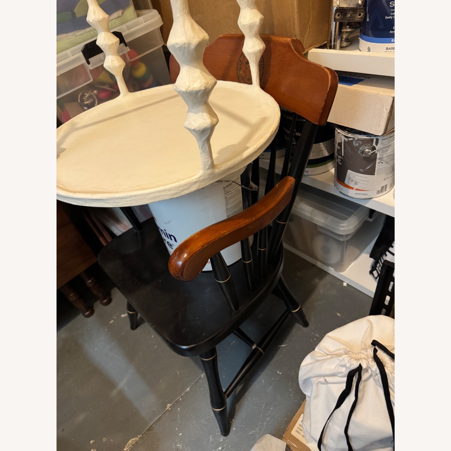 John Dickinson Style White Side Table - image-4