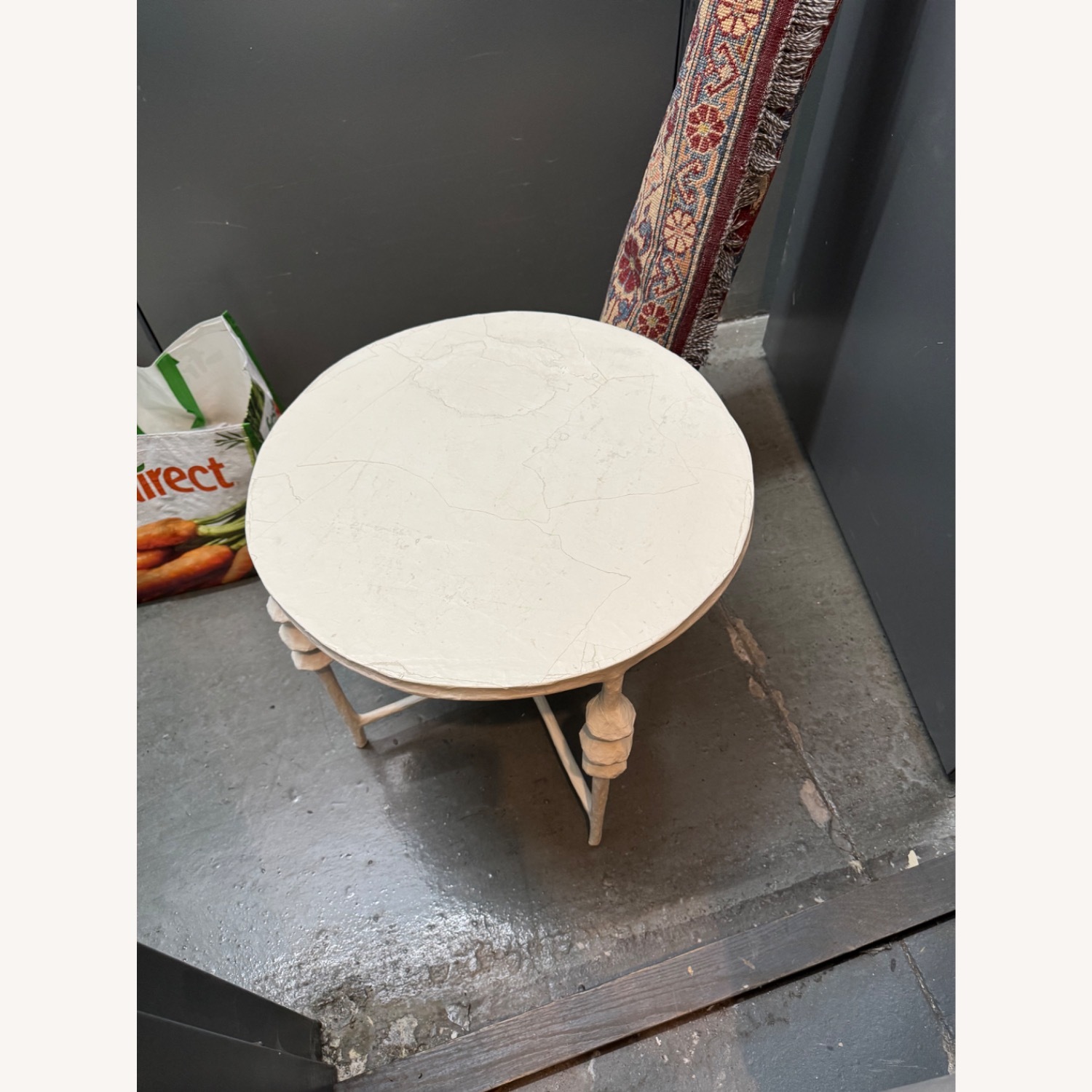 John Dickinson Style White Side Table - image-2
