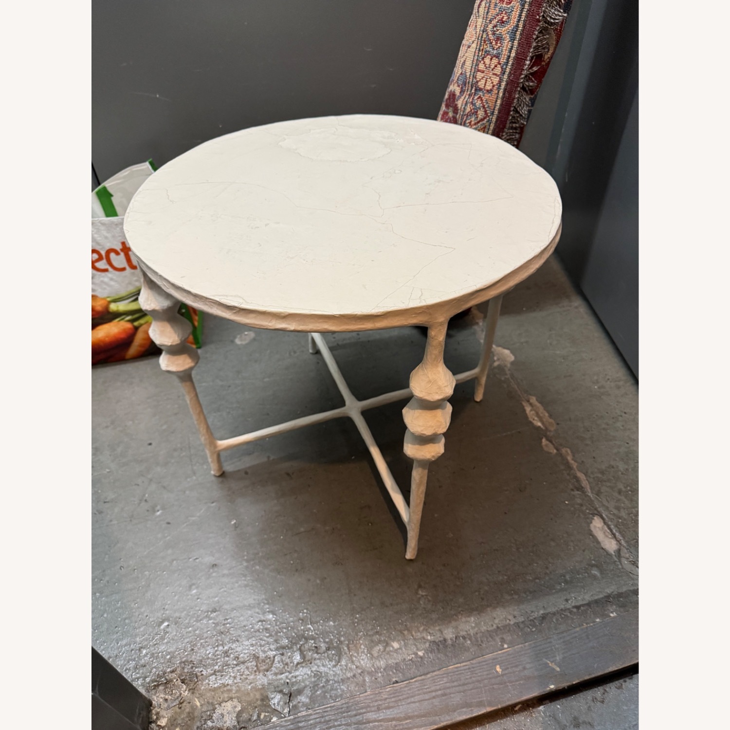 John Dickinson Style White Side Table - image-1