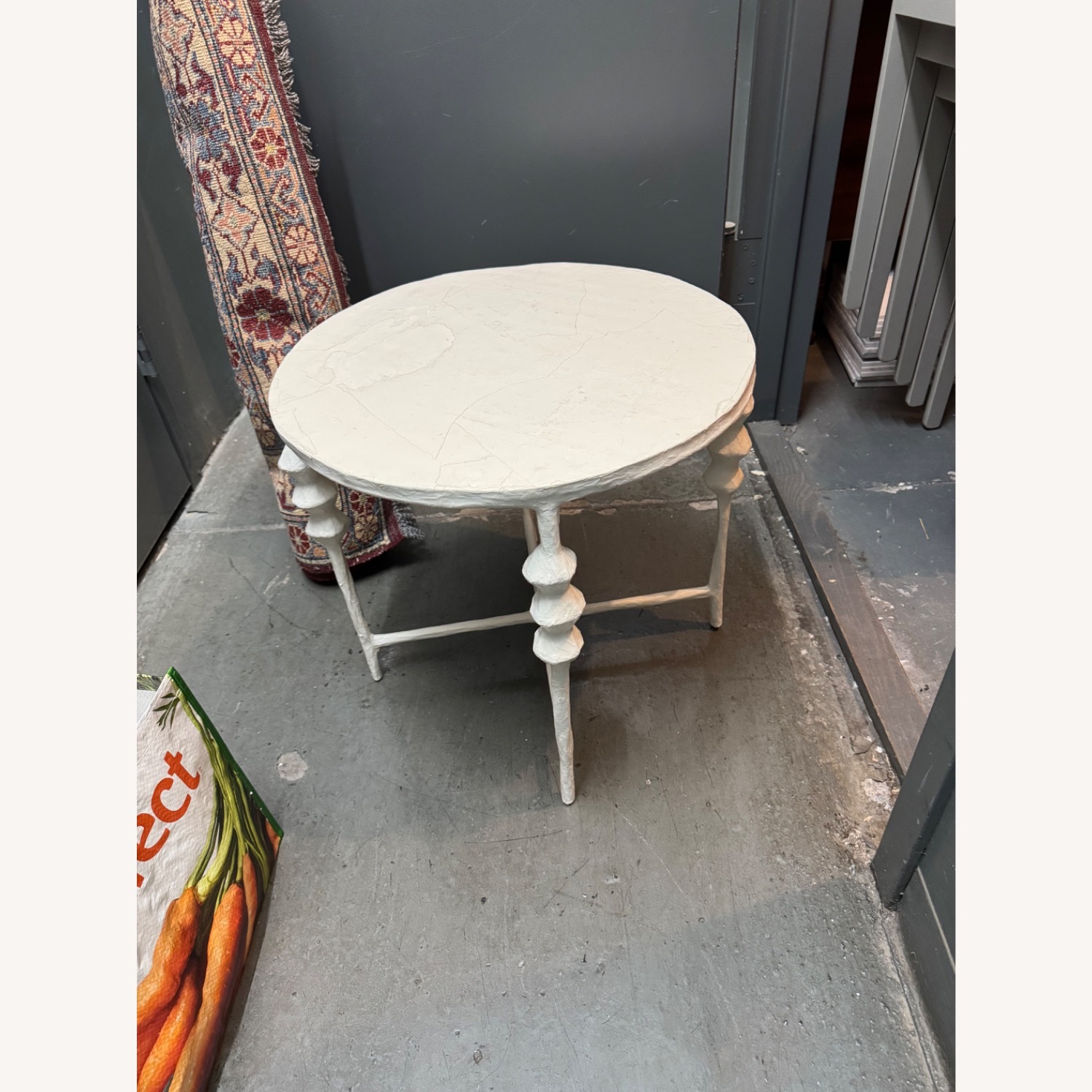 John Dickinson Style White Side Table - image-3