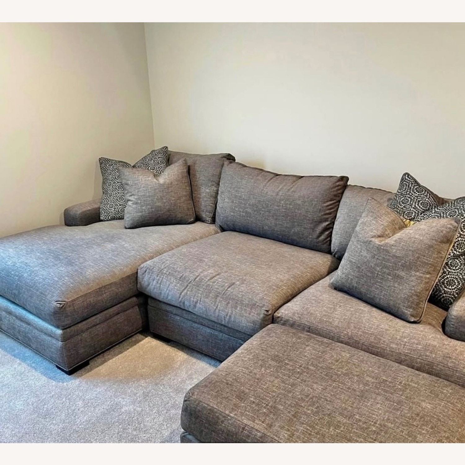 Rooms To Go Cindy Crawford Grey Palm Springs Sofa  - image-1