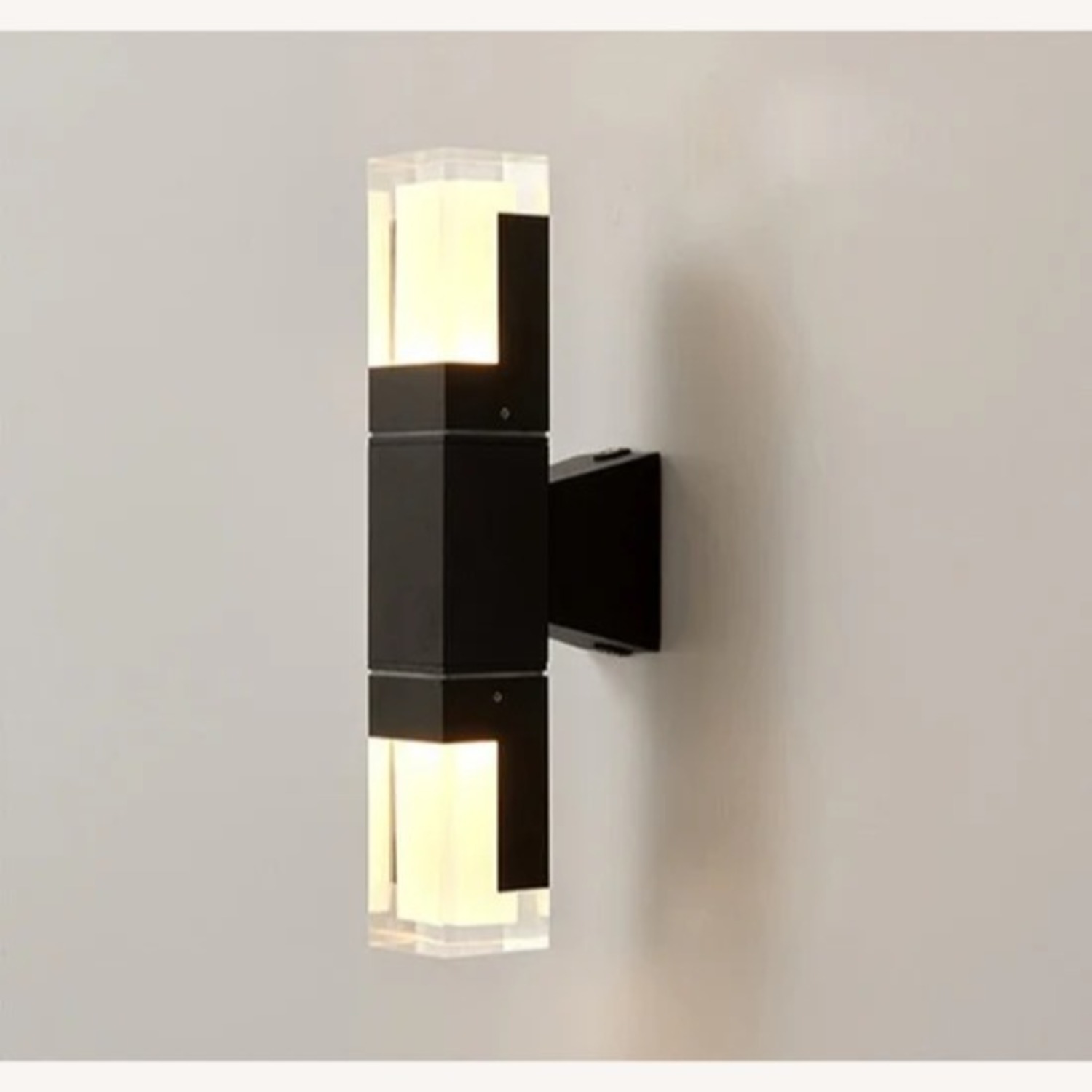 Set of 6 Black Aluminum Waterproof Wall Lamp - image-3