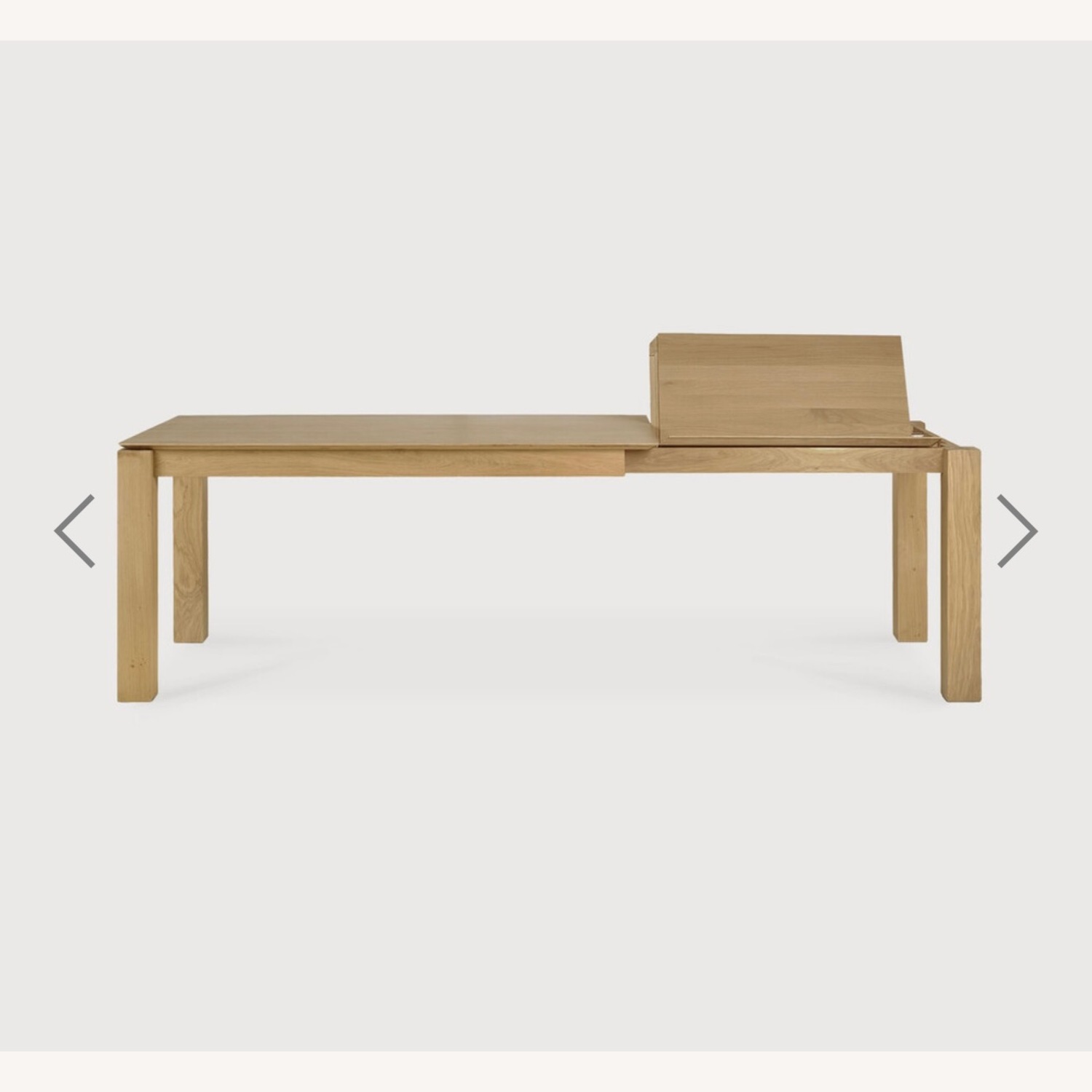 Ethnicraft Oak Dining Table Extends 71.5-110.5 in - image-2