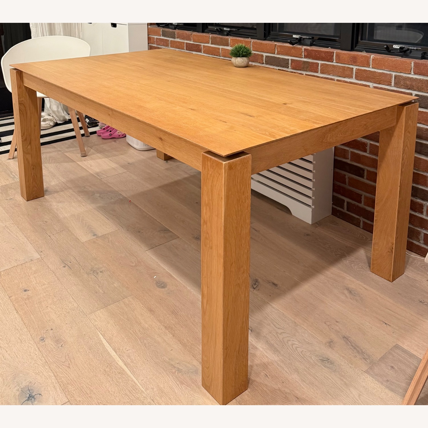 Ethnicraft Oak Dining Table Extends 71.5-110.5 in - image-6