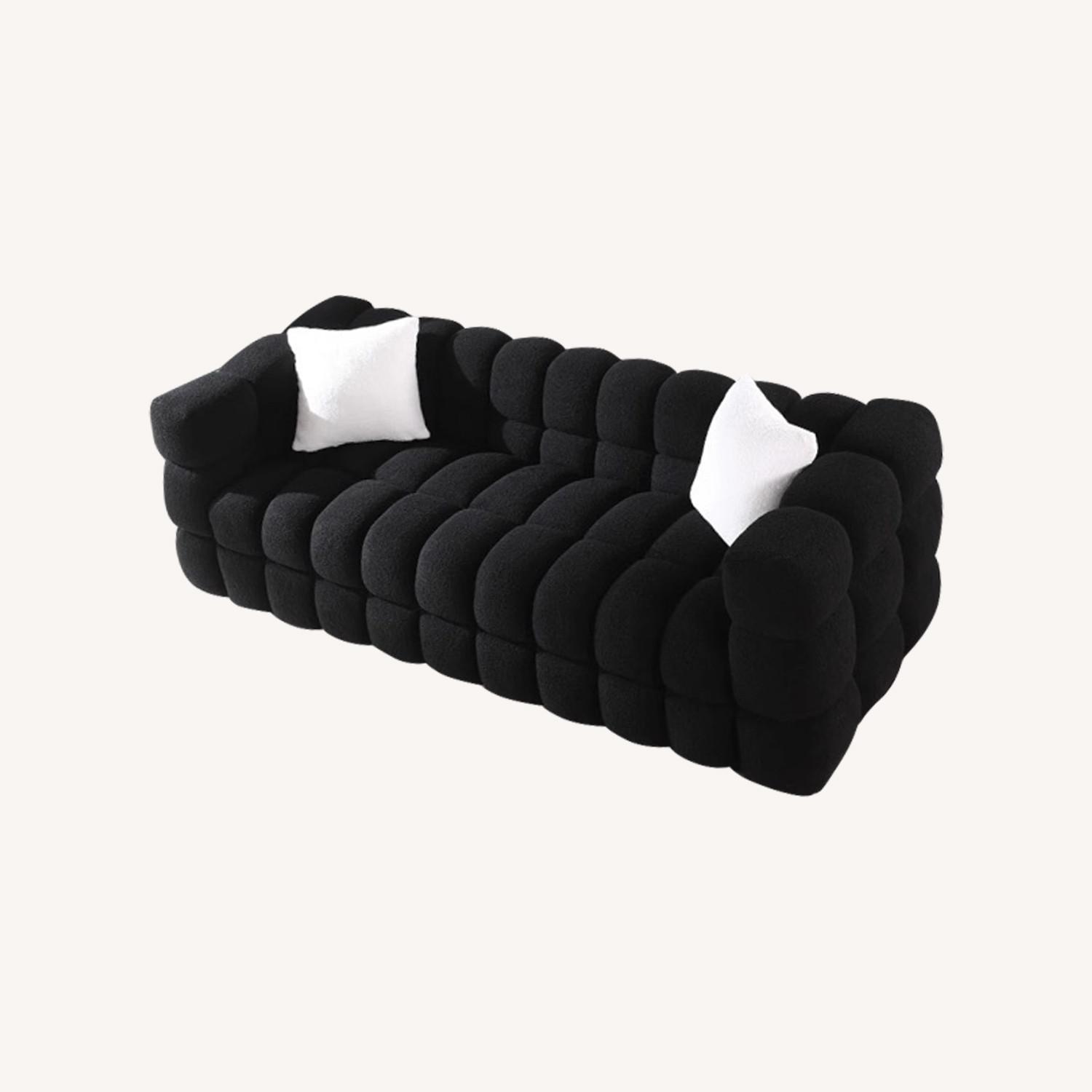 Wayfair Black Boucle Sofa - image-0