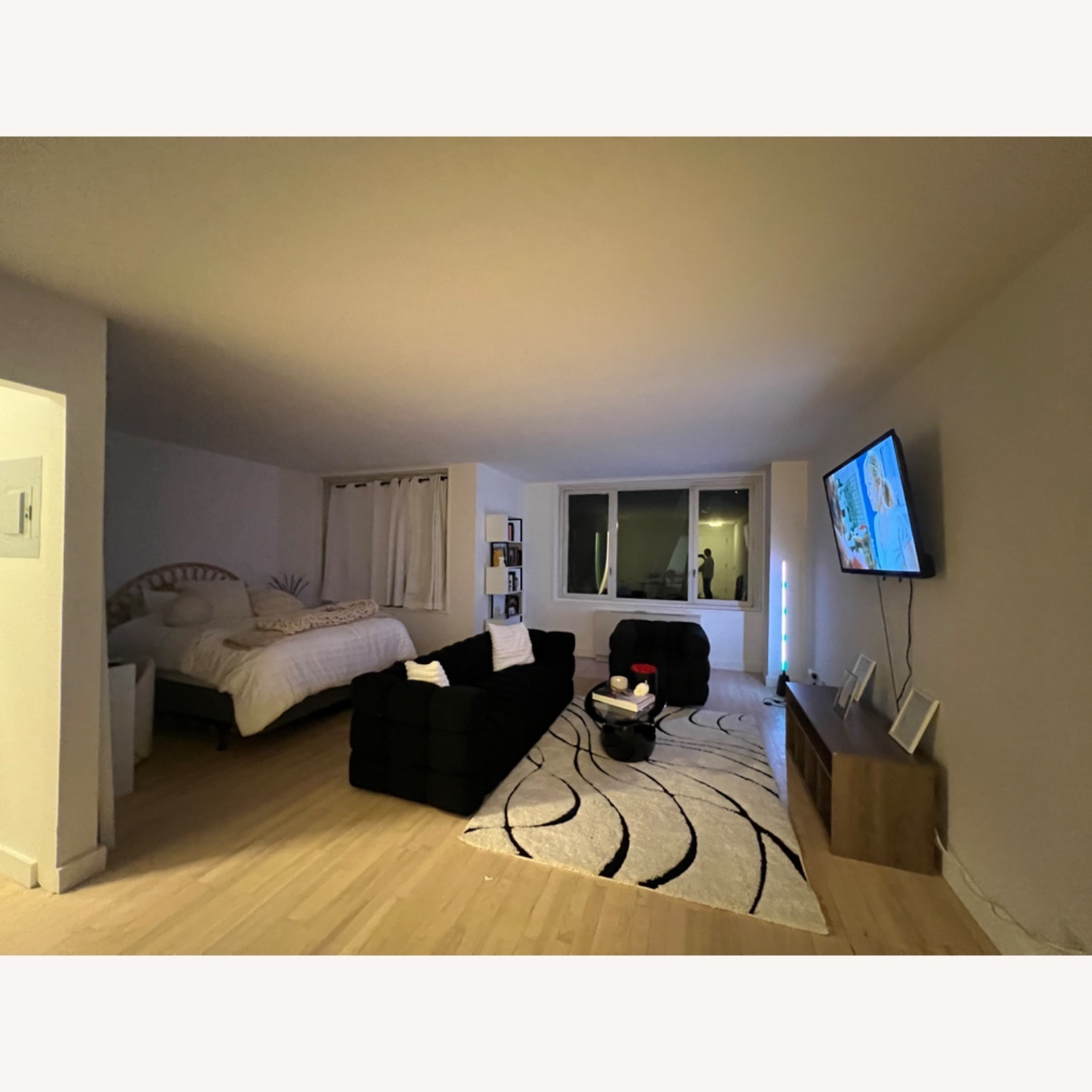 Wayfair Black Boucle Sofa - image-1