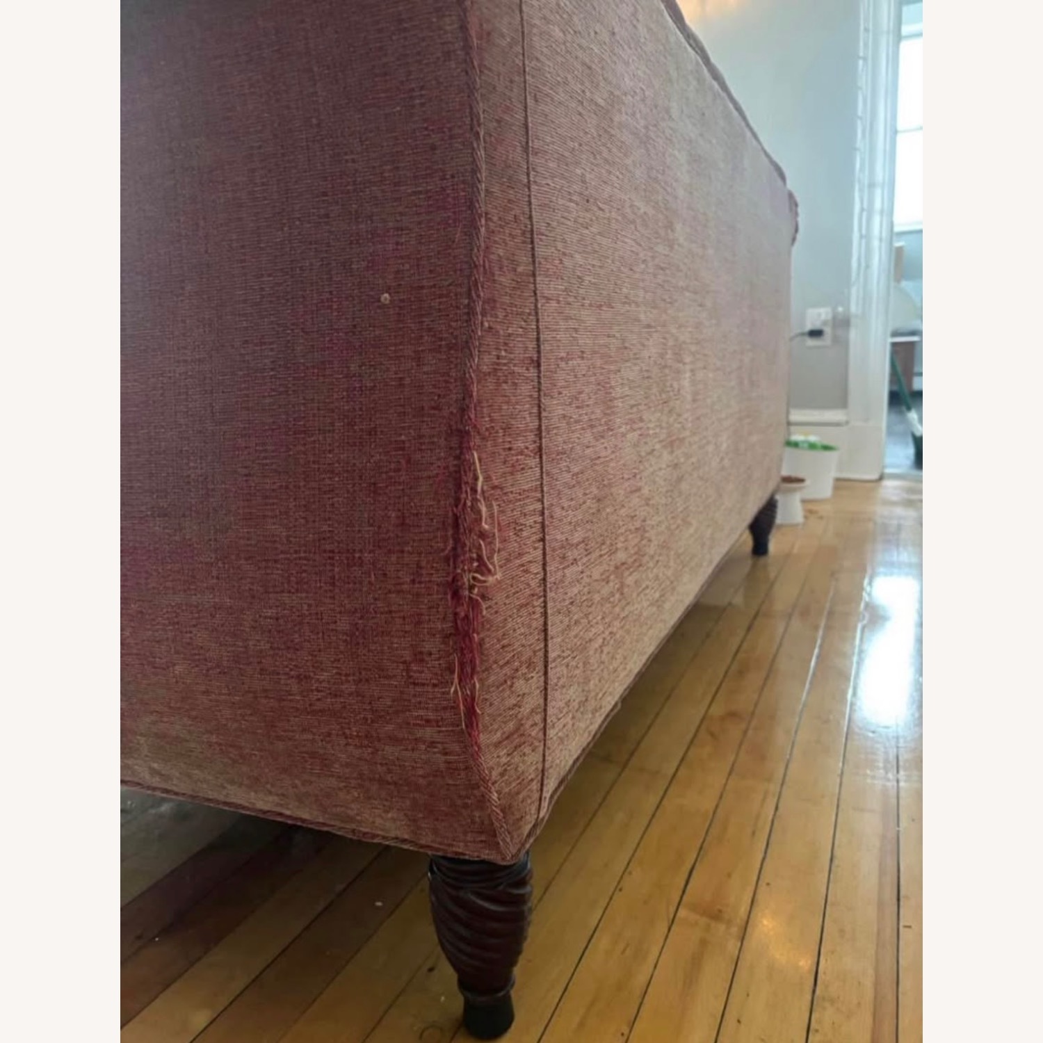 TRS Furniture Inc Pink Fabric 2 Seater Sofa - image-3