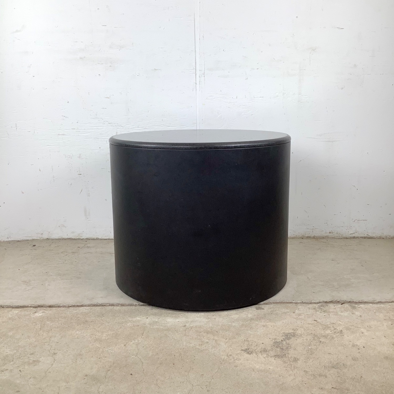 Vintage Modern Drum Side Table - image-14