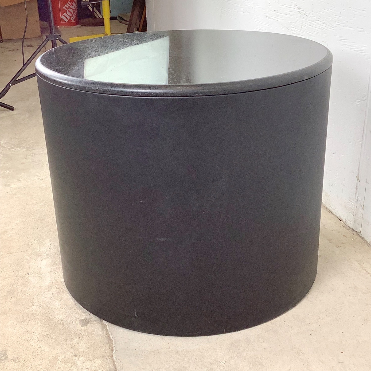 Vintage Modern Drum Side Table - image-5