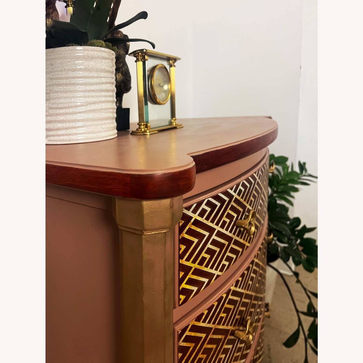 Vintage/Antique Finds Light Brown Wood Dresser - image-6