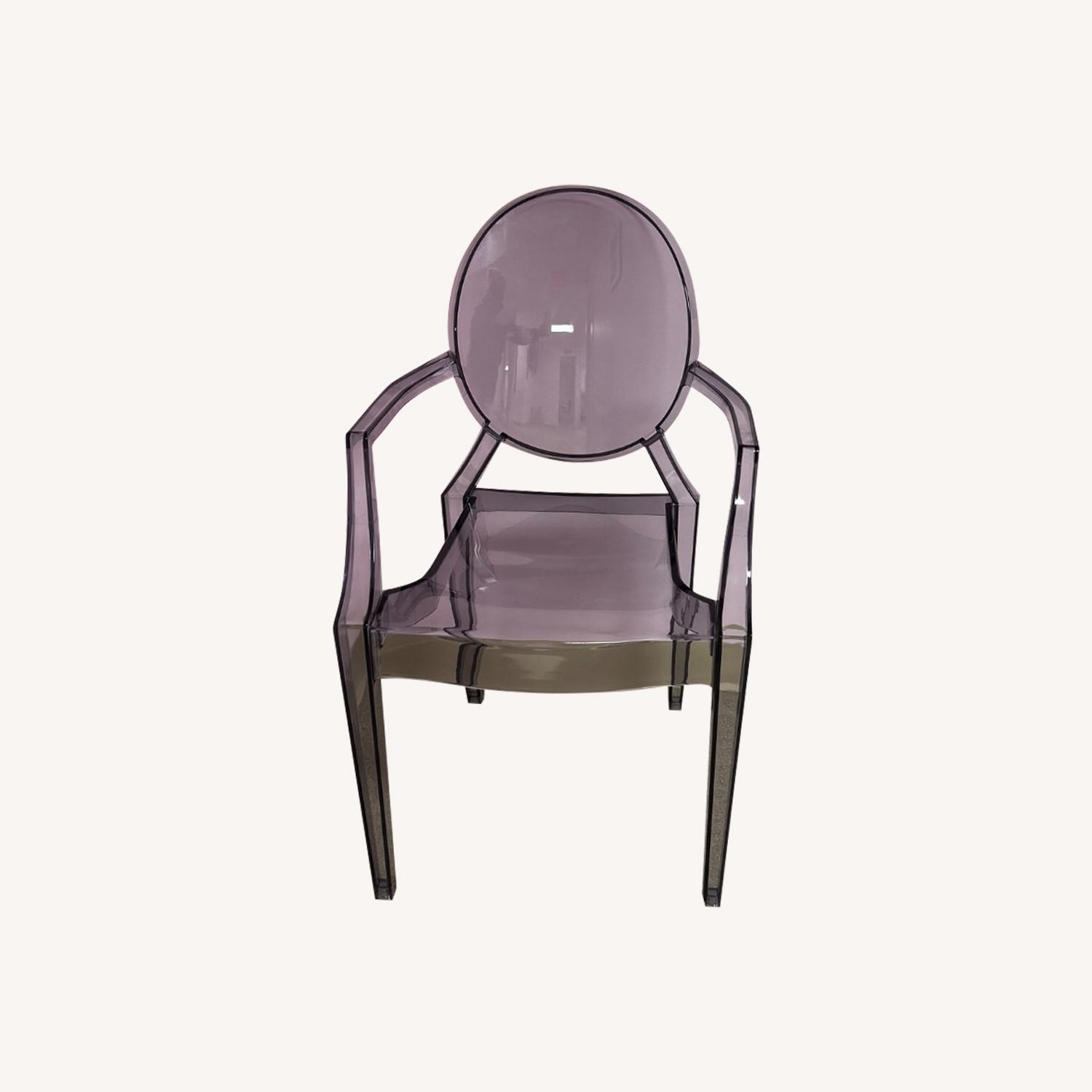 Wayfair Light Gray Plastic Accent Chairs - image-0