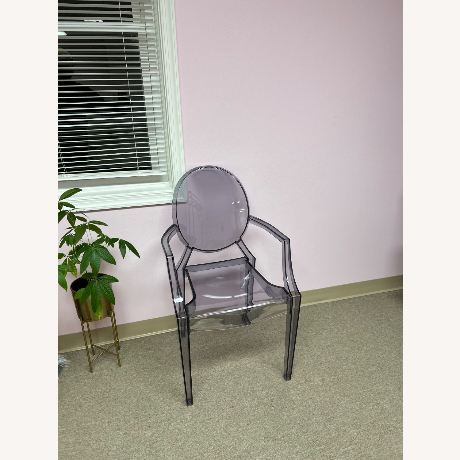 Wayfair Light Gray Plastic Accent Chairs - image-3