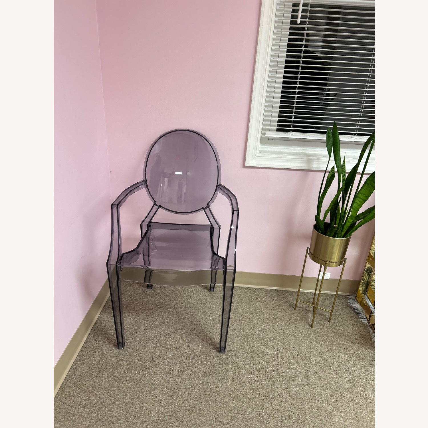 Wayfair Light Gray Plastic Accent Chairs - image-2