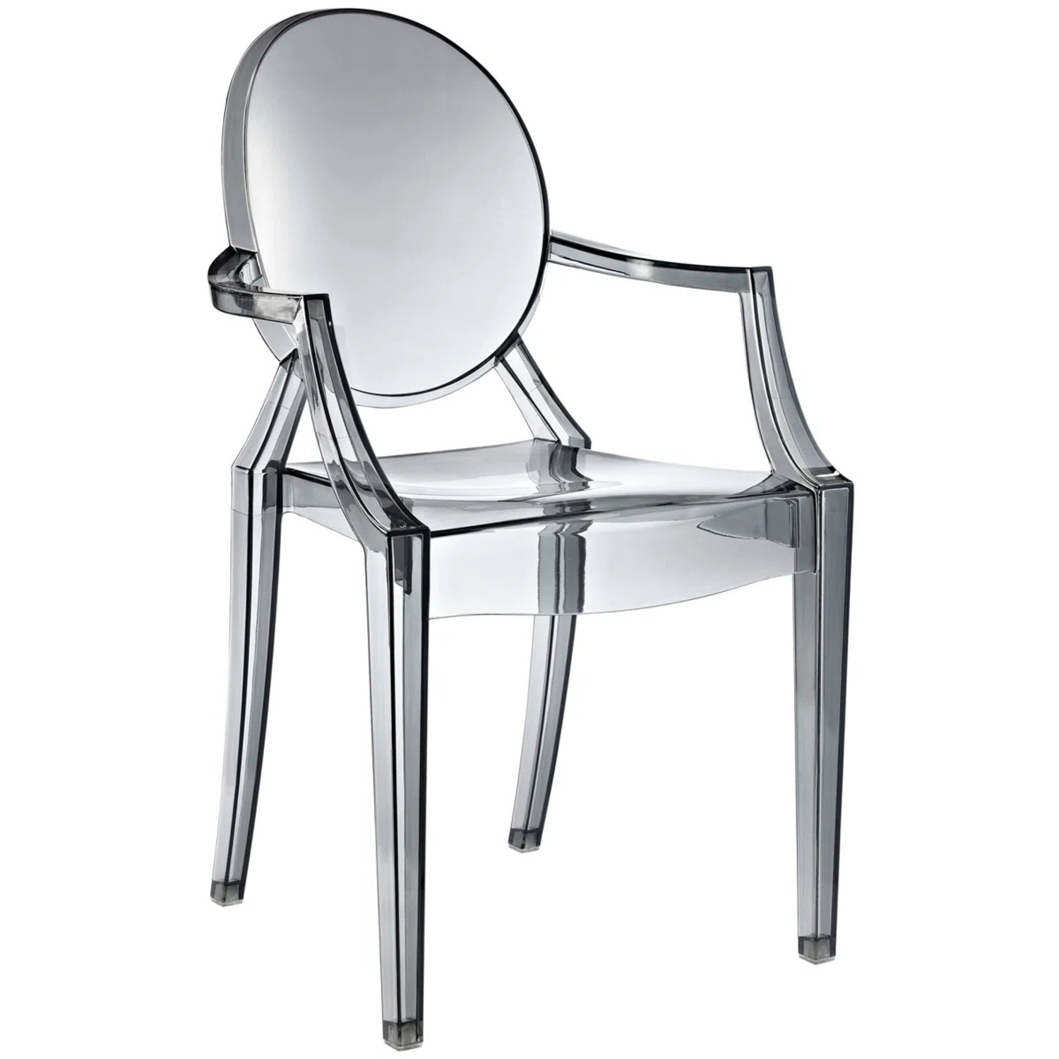 Wayfair Light Gray Plastic Accent Chairs - image-4