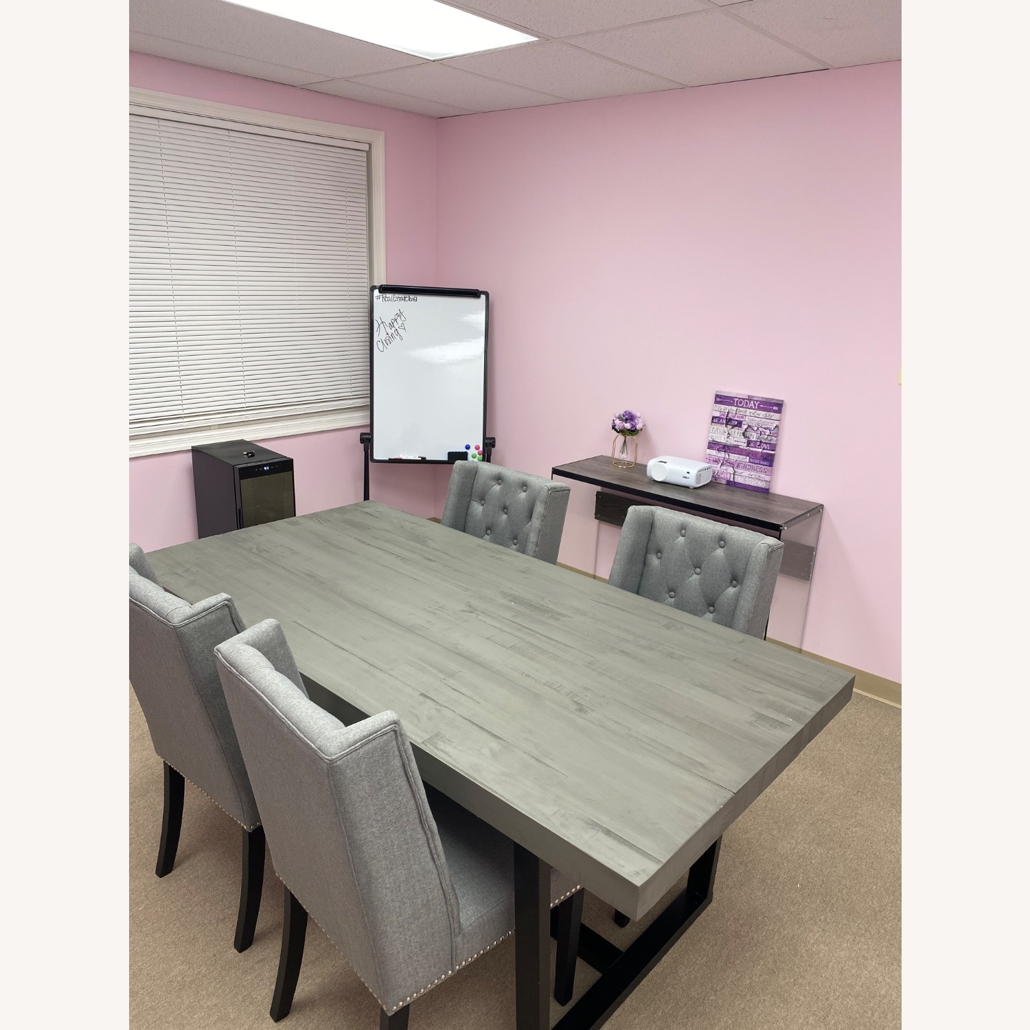 Wayfair Light Gray Dining Table - image-0