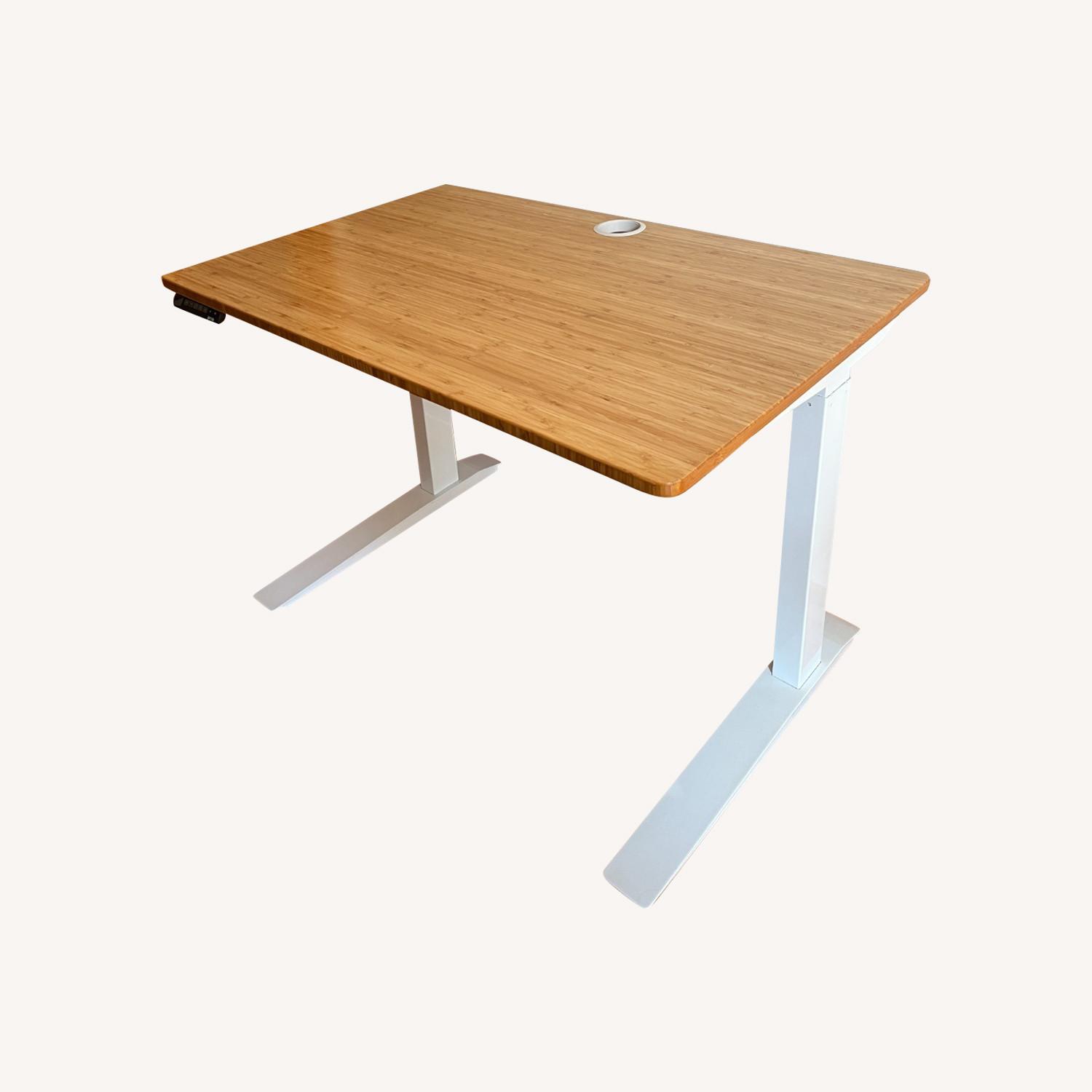 Herman Miller Jarvis By Fullly Light Brown Bamboo Desk - image-0