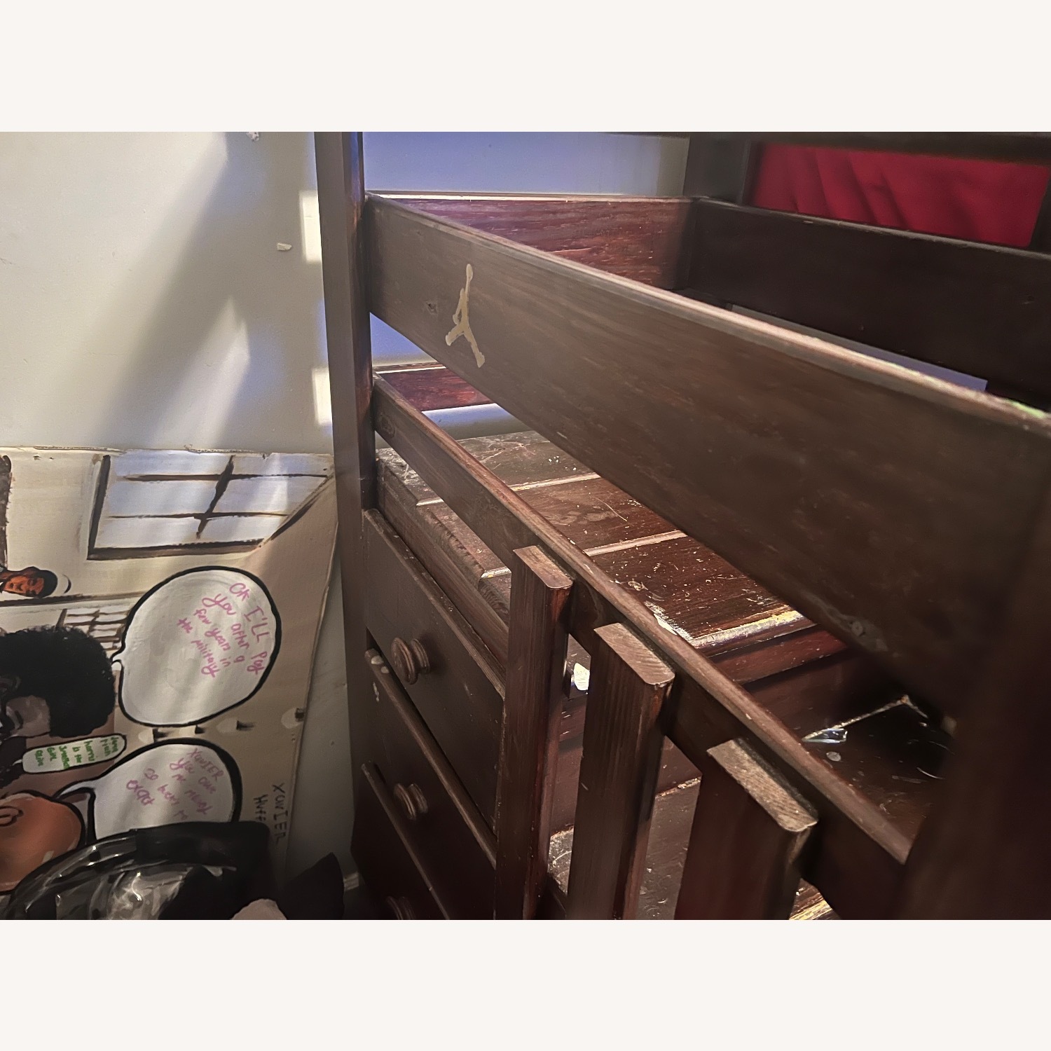 Dark Brown Bunk Bed - image-3