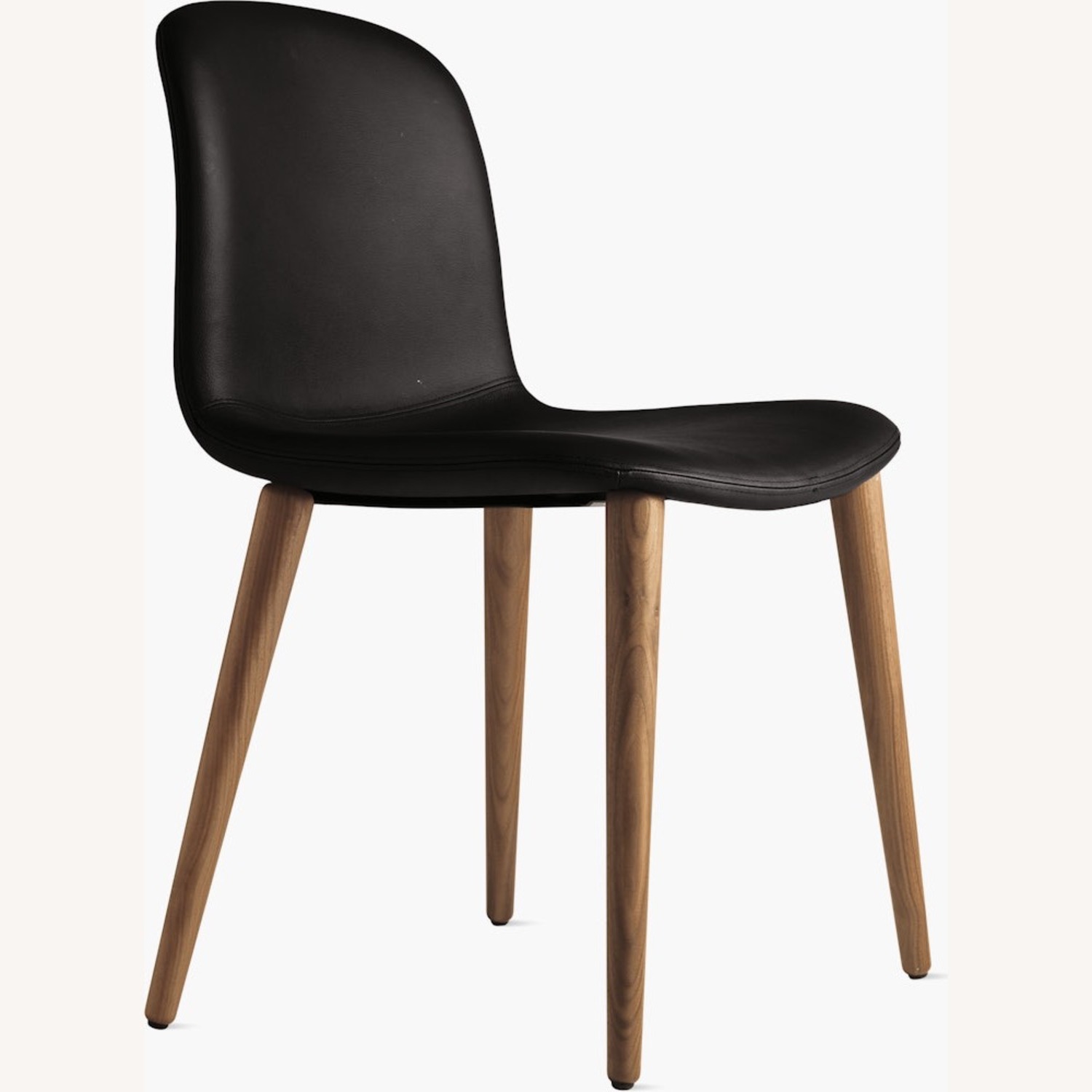 Design Within Reach Job's Bacco Chair Black Leather Dining Chairs - image-3