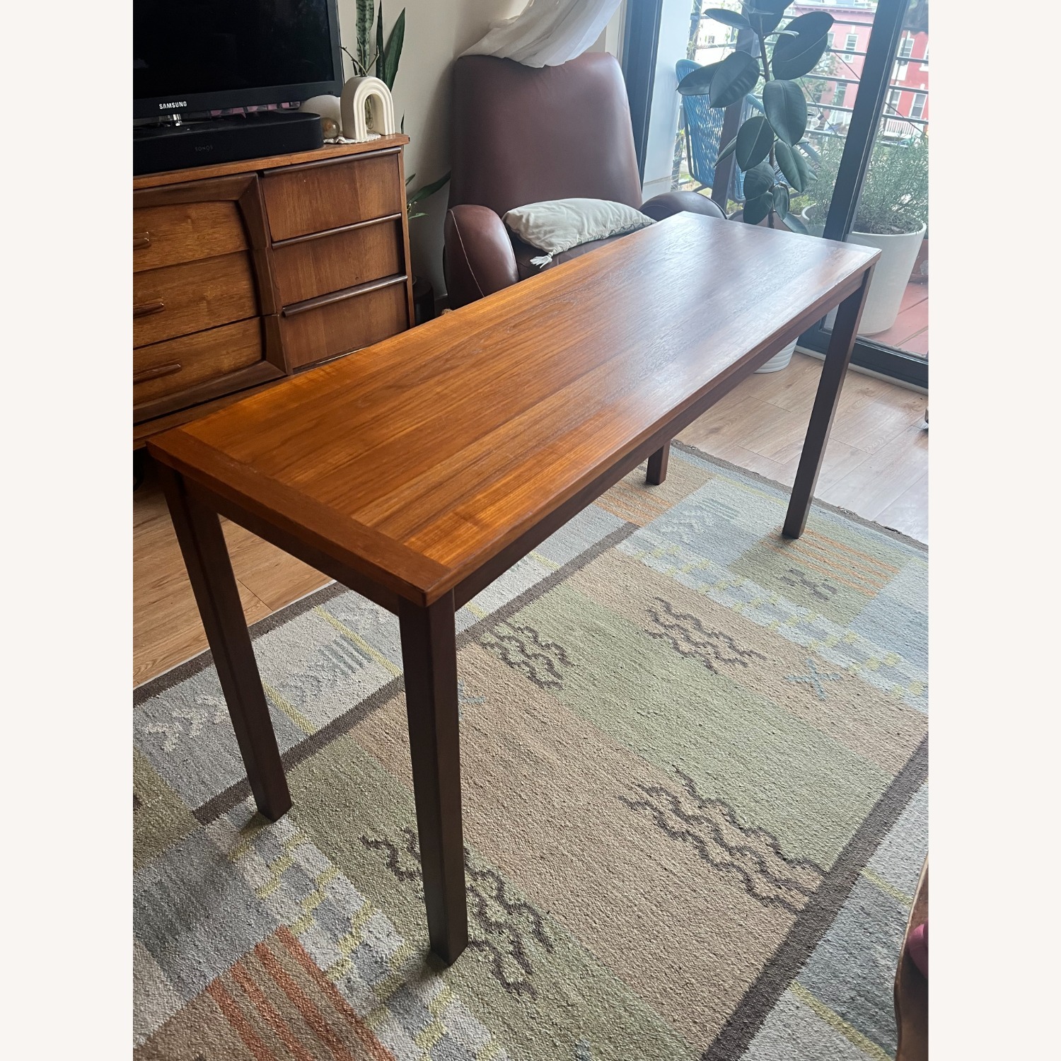 Mid Century Modern Danish Console Sofa Table - image-1