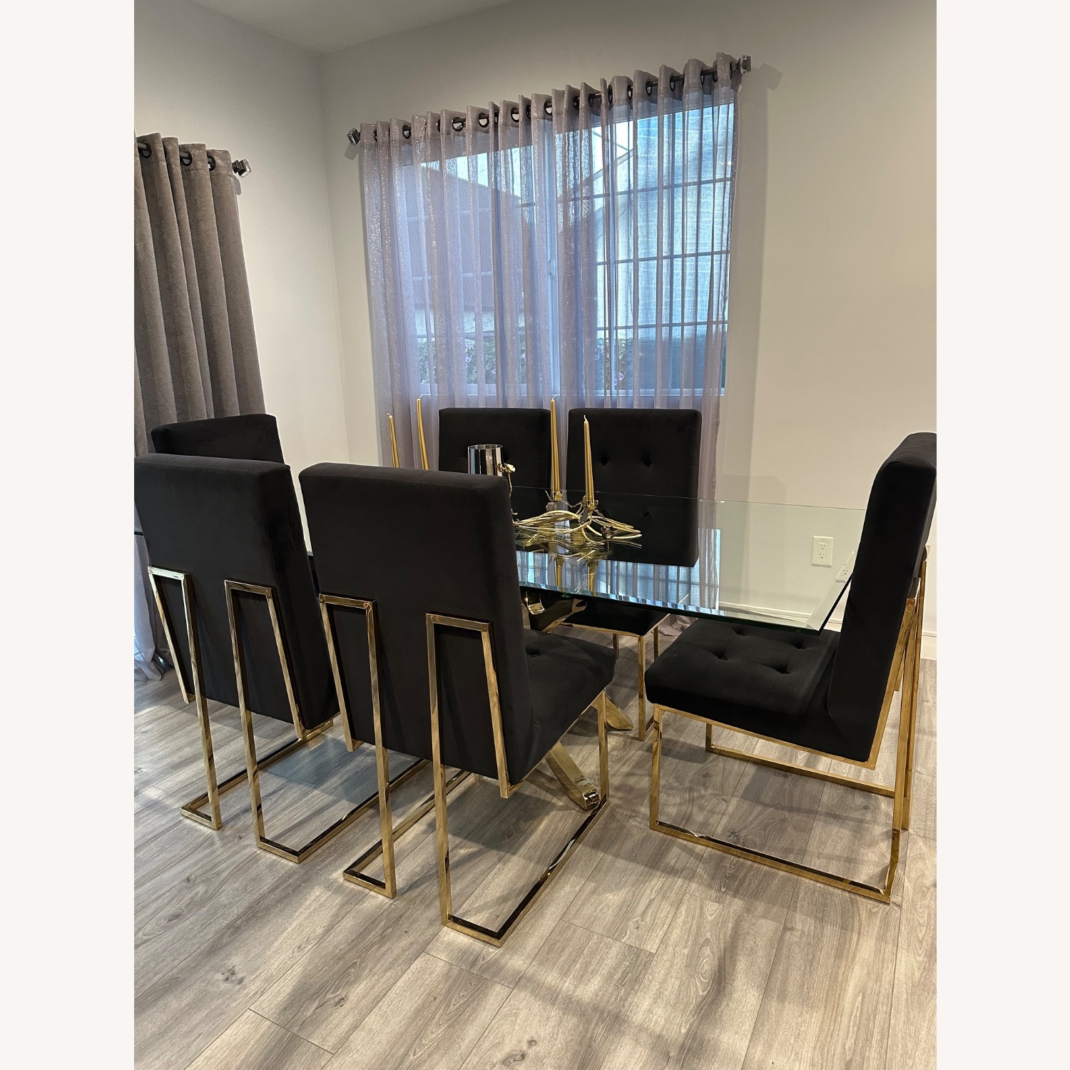 VIG Dining Table With 6 Chairs - image-1