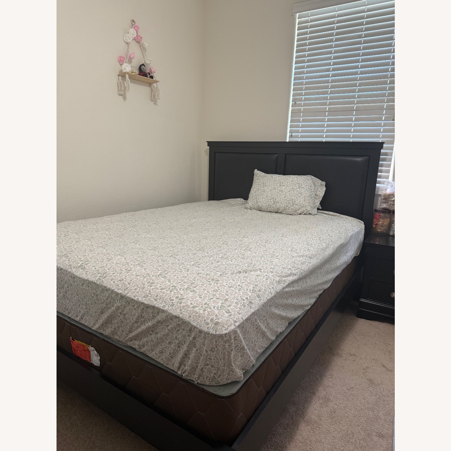 Davis Cabinet Company Dark Brown Wood Queen Bed - image-2