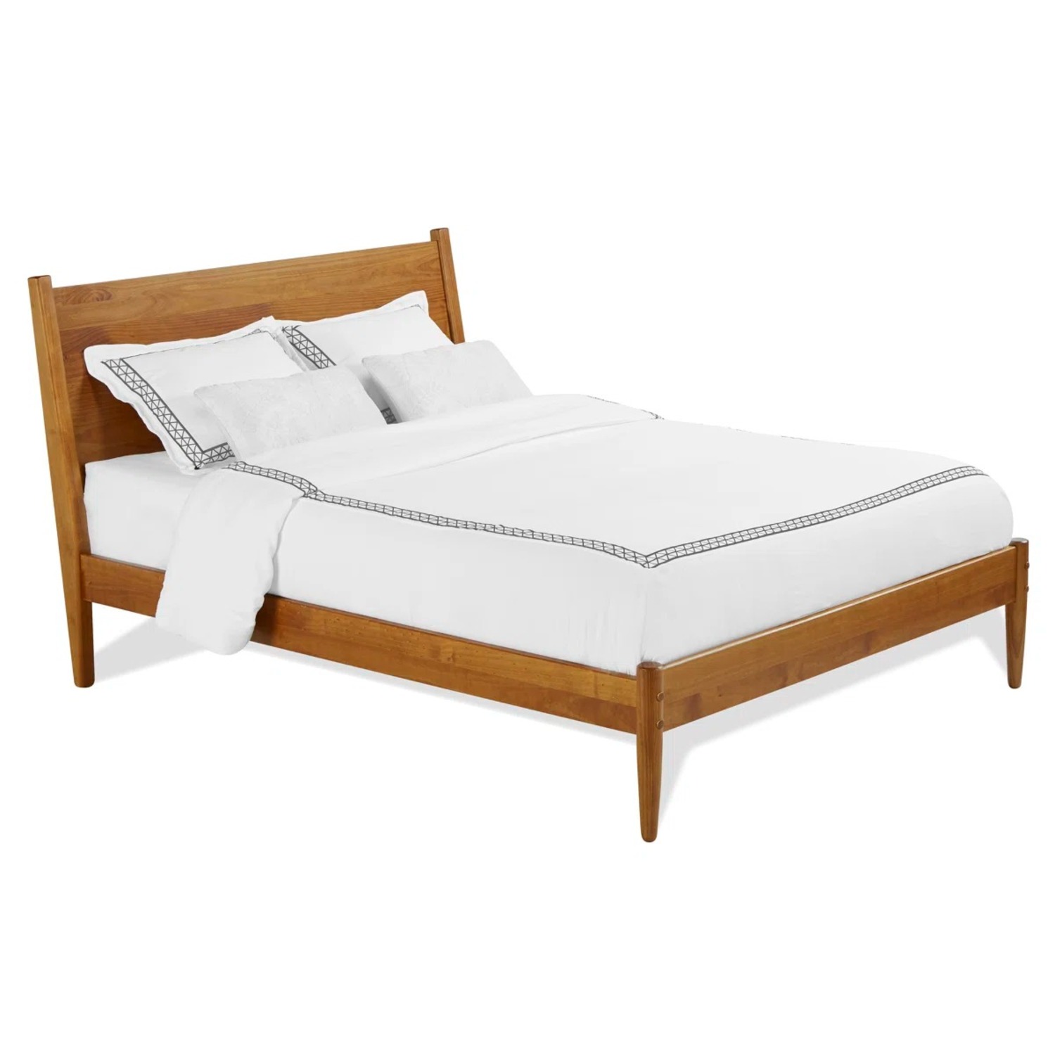 AllModern Natural Wood Queen Bed - image-2