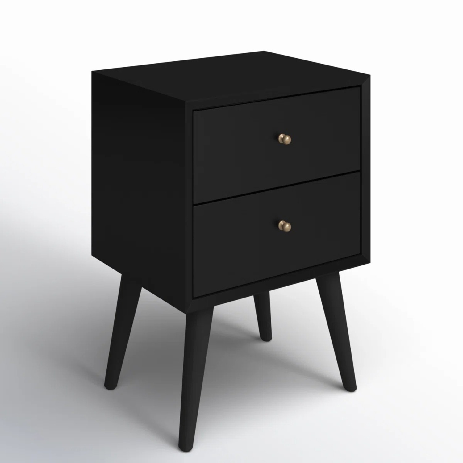 AllModern Black Wood Nightstands - image-2