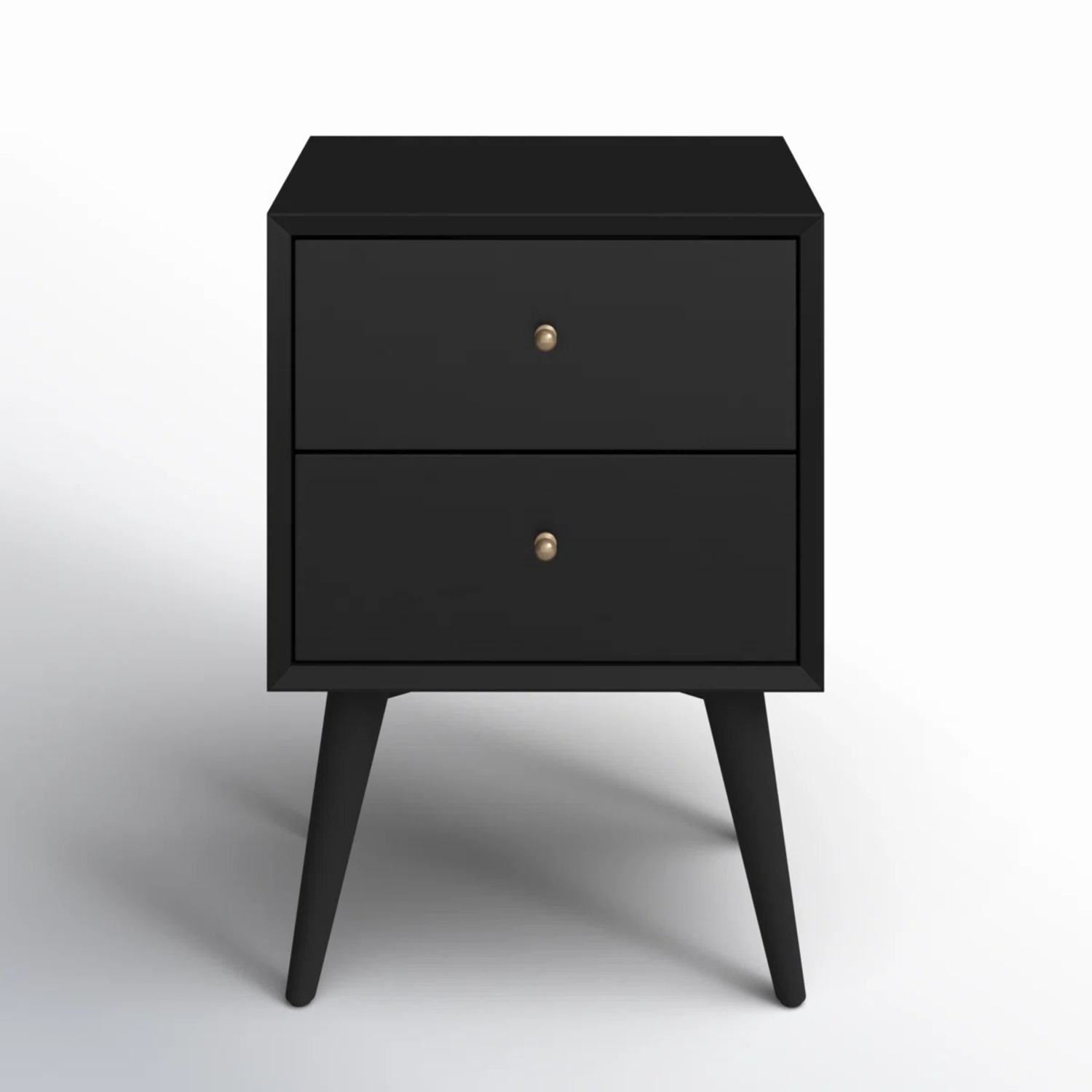 AllModern Black Wood Nightstands - image-1