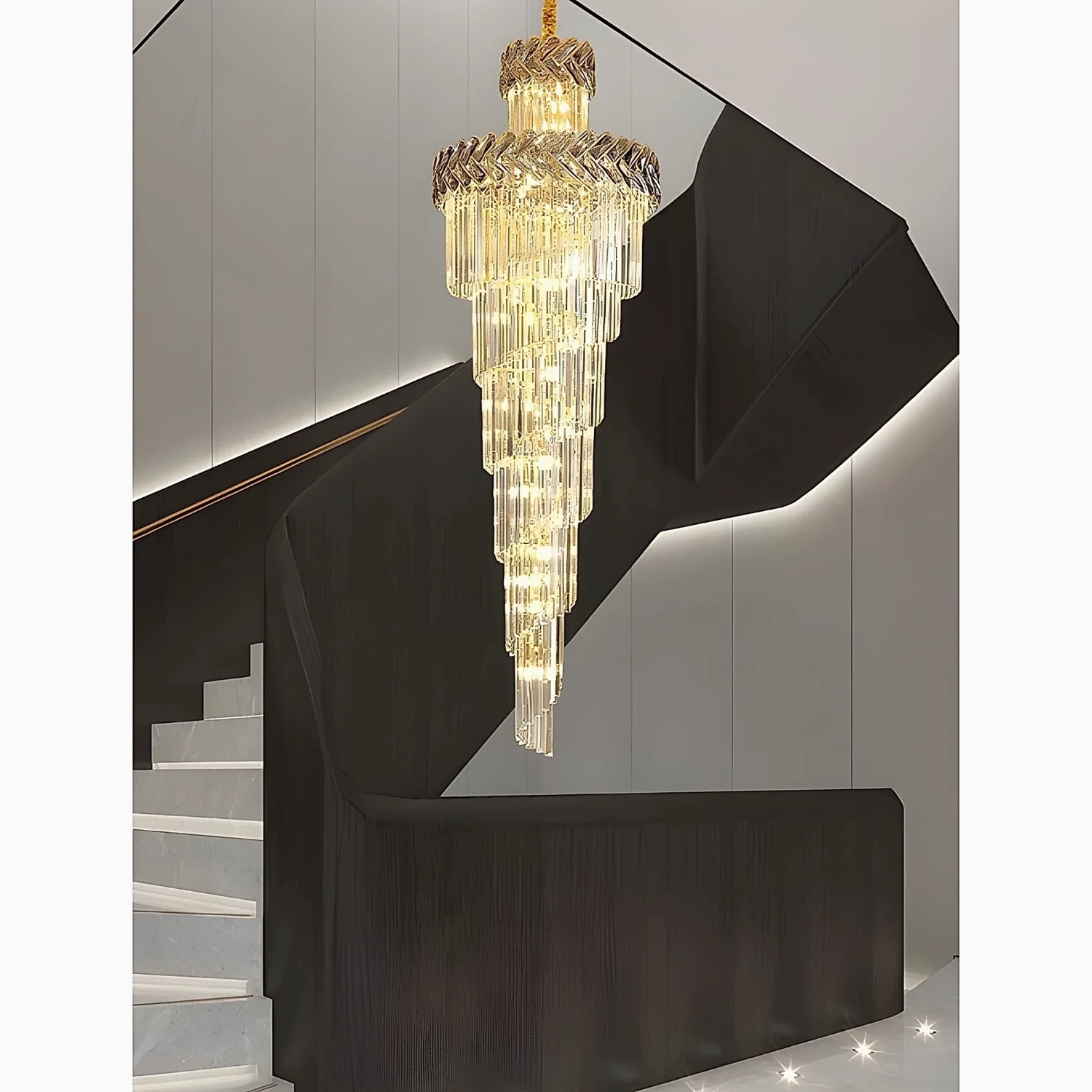 Large Luxury Crystal Chandelier - image-2
