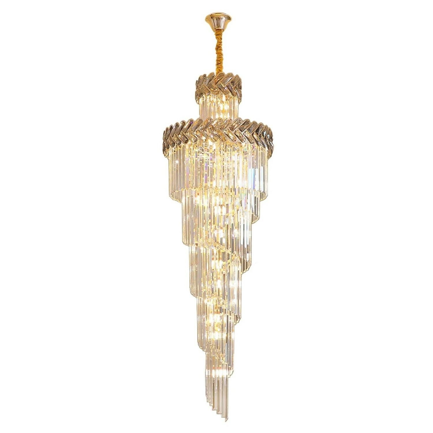 Large Luxury Crystal Chandelier - image-1