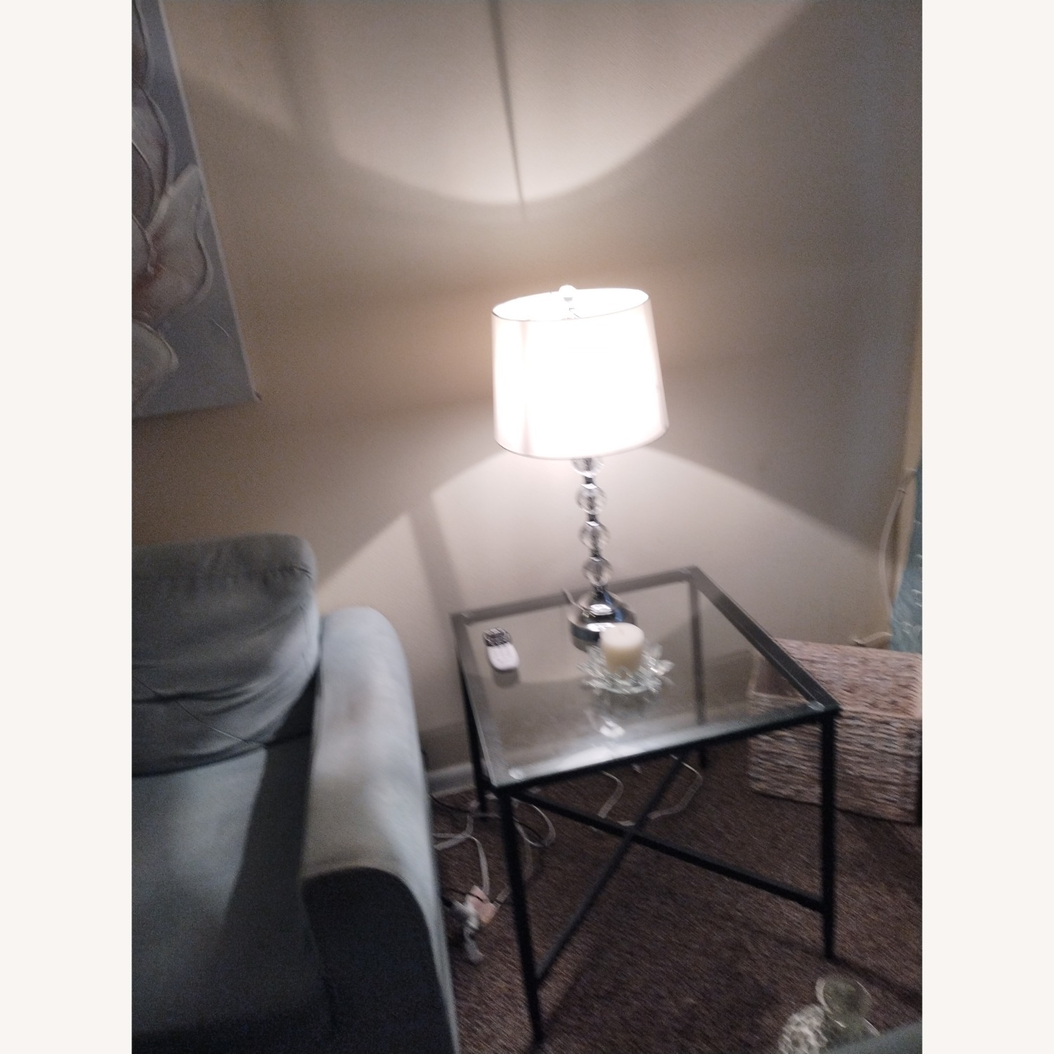 Black Glass Side Tables - image-1