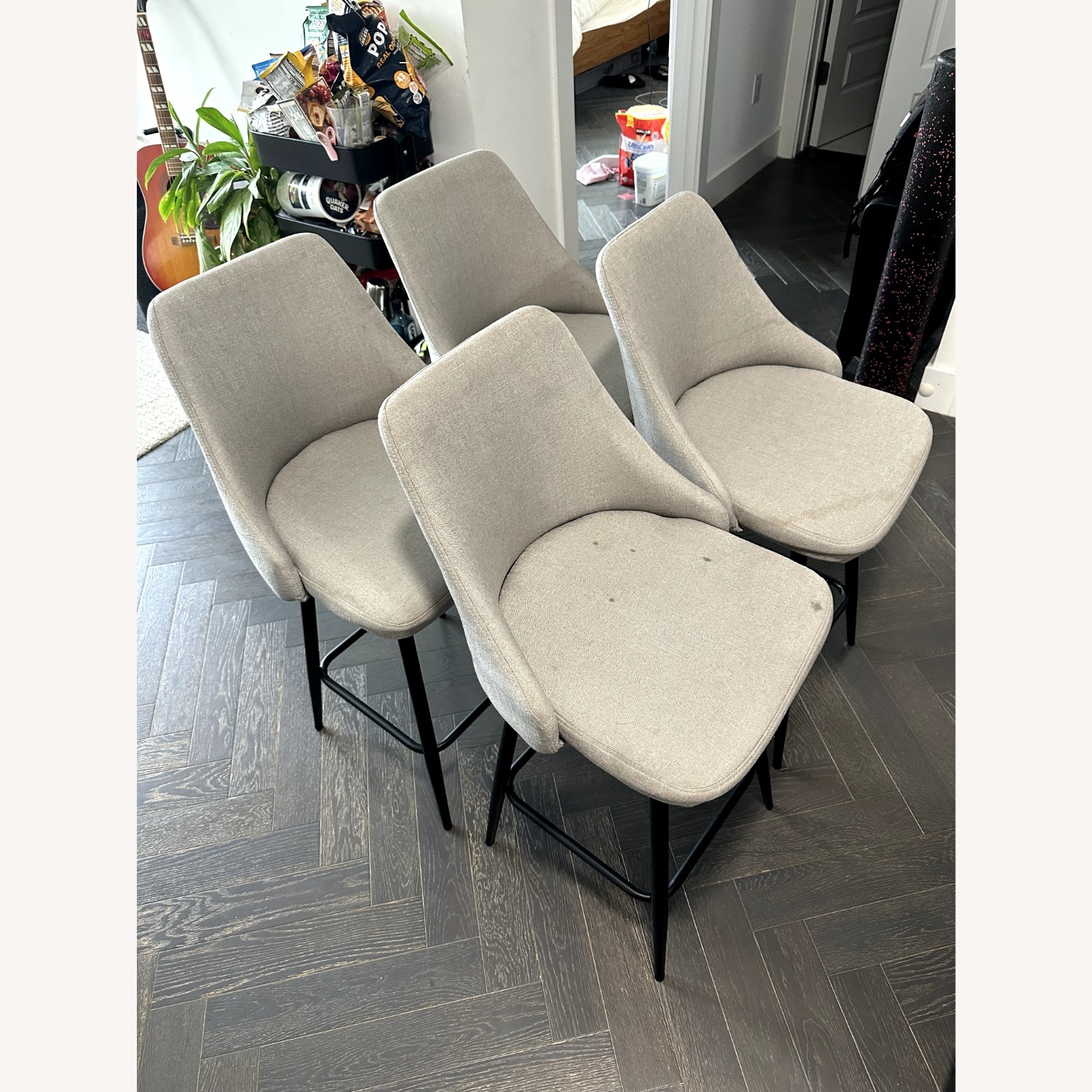 Wayfair Light Gray Counter Stools - image-1