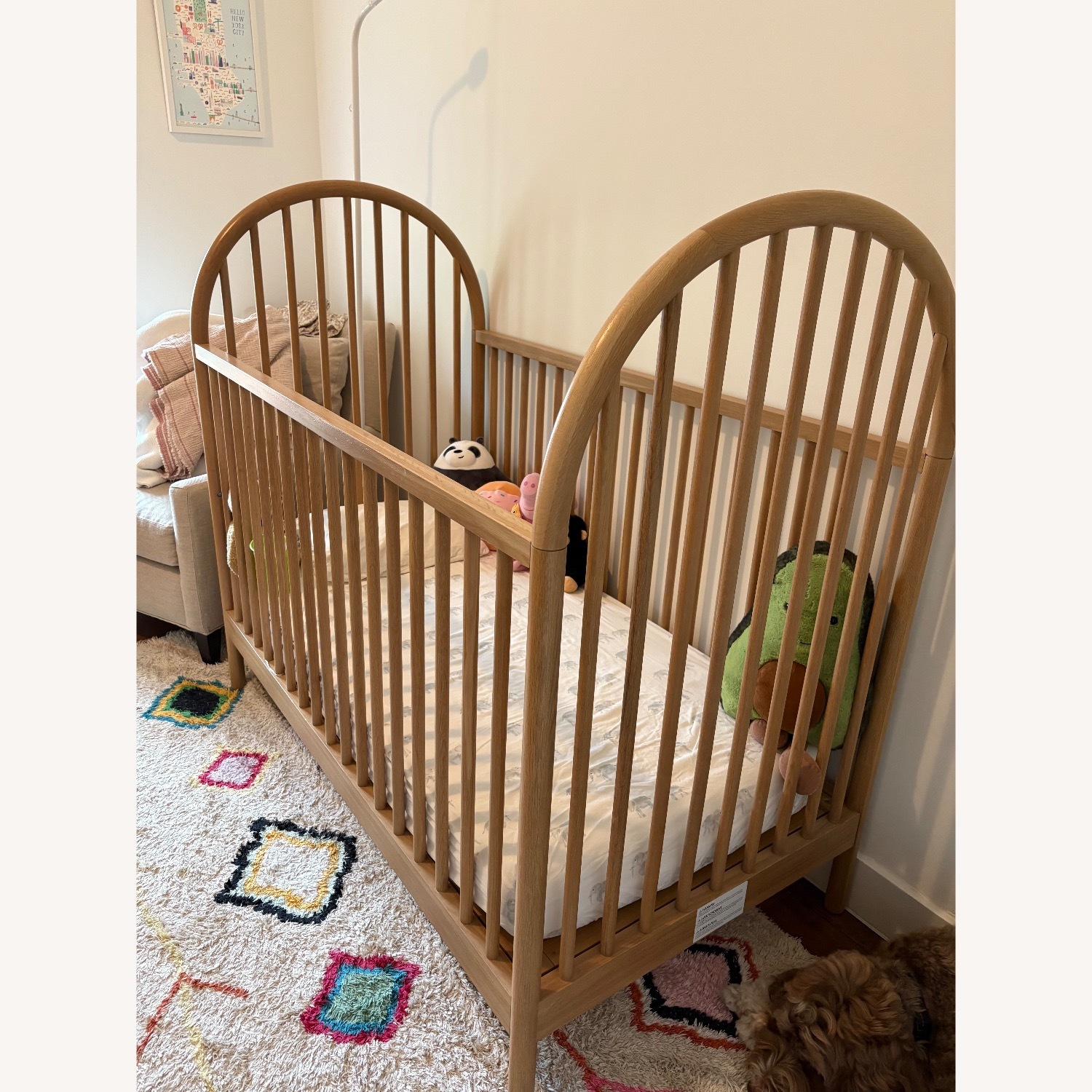 Crate & Kids Leanne Ford Natural Wood Crib - image-1