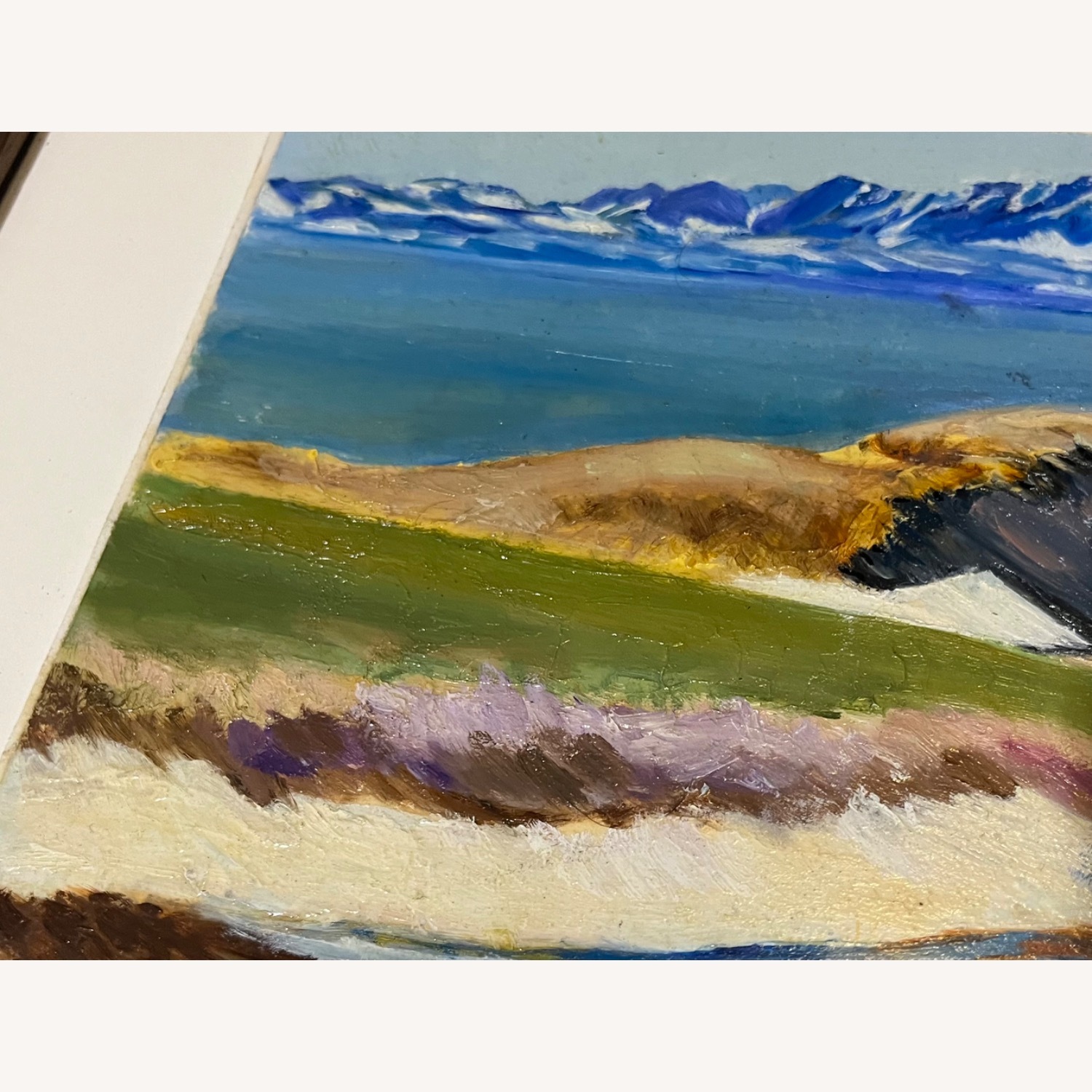 Vintage Landscape Painting Oil on Board Framed - image-5