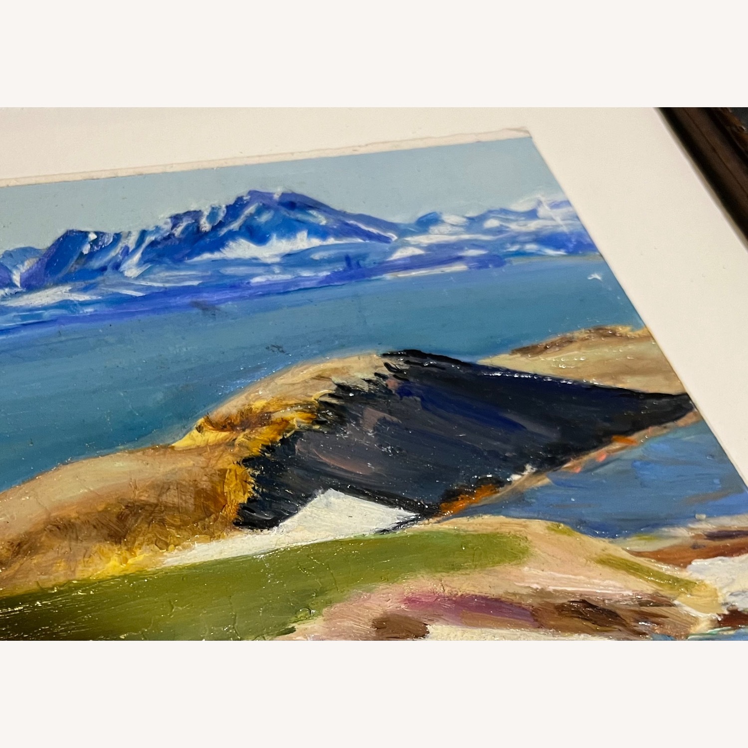 Vintage Landscape Painting Oil on Board Framed - image-3