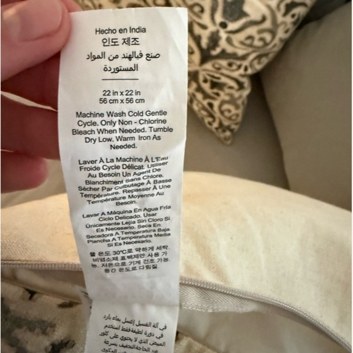 Pottery Barn Reilley Embroidered Linen Pillows + Inserts - image-2