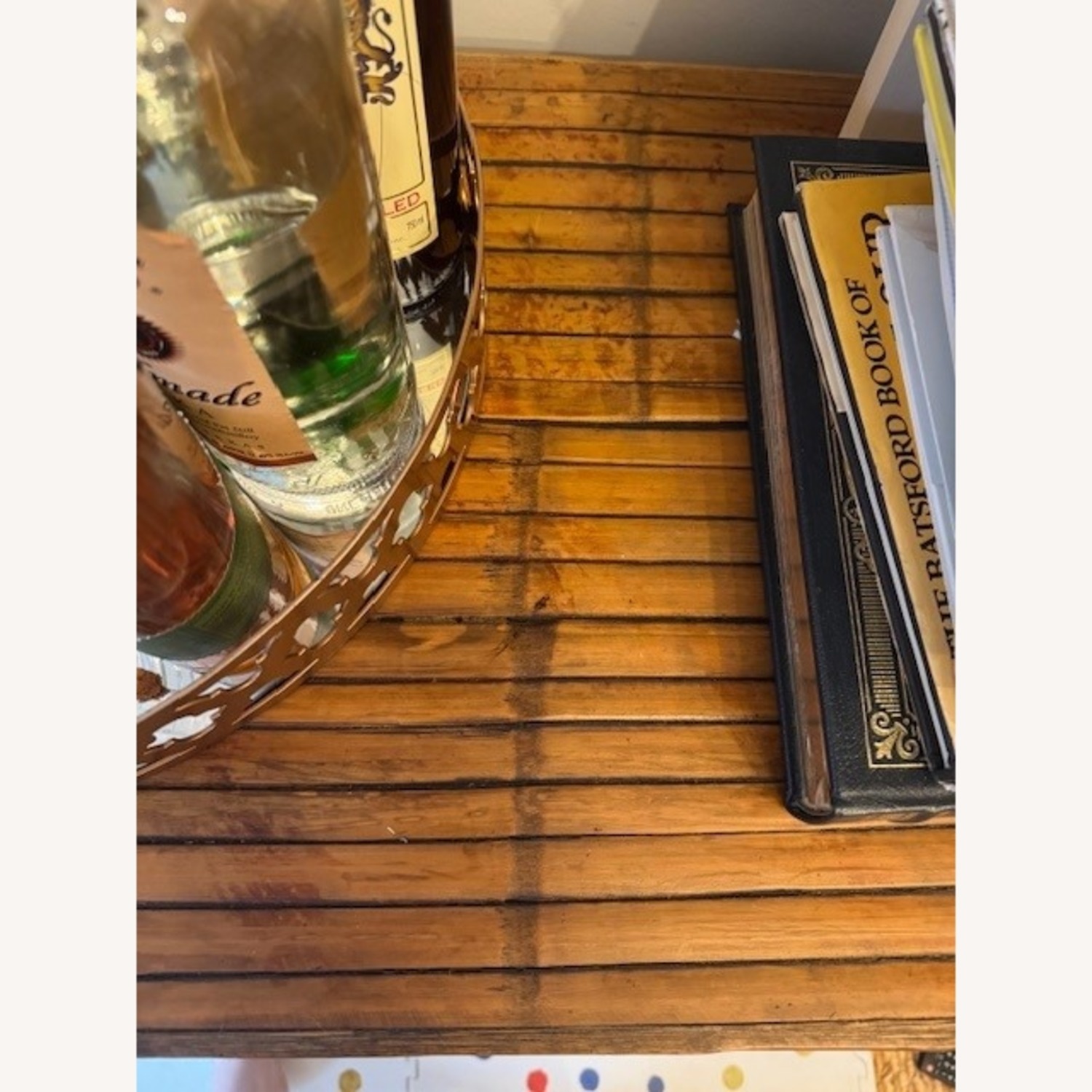 Faux Bamboo TV Console / Bookshelf - image-1