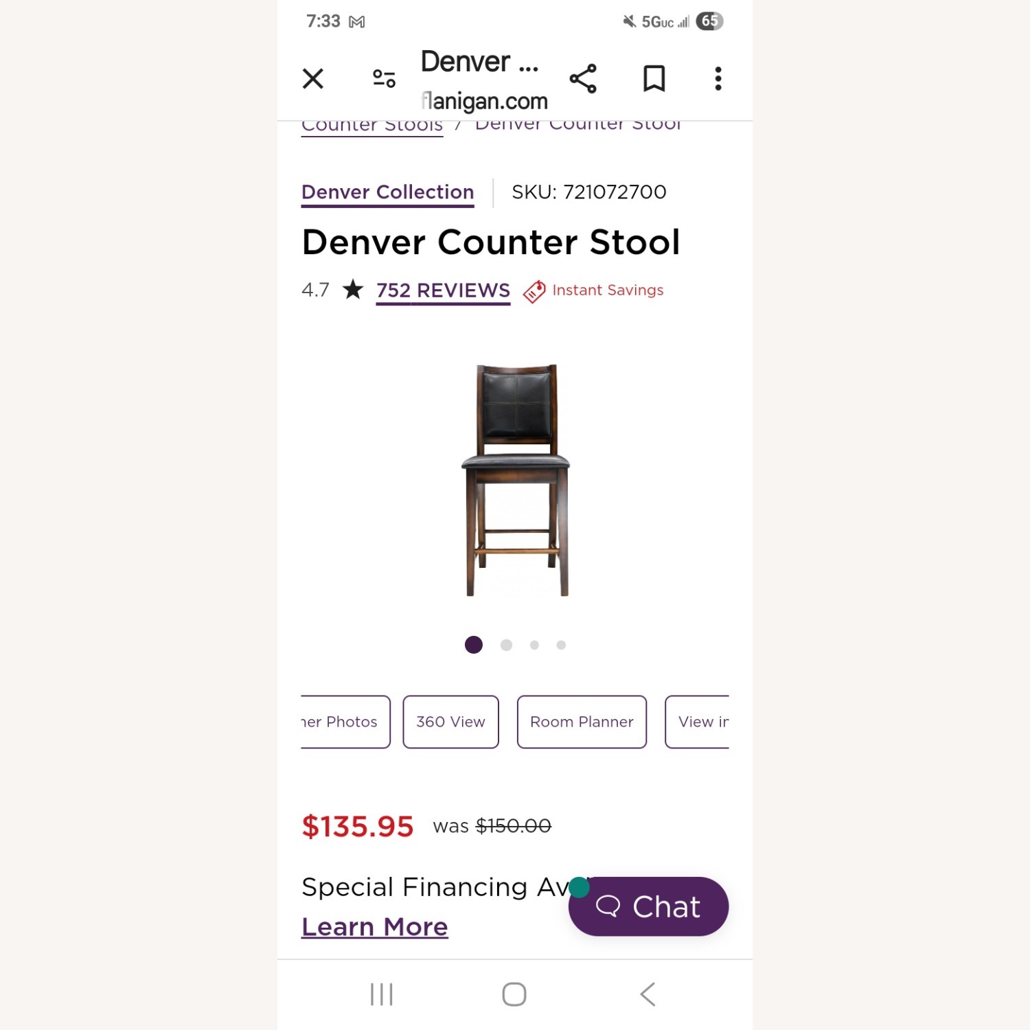 Raymour & Flanigan Light Brown Dining SetS - image-3