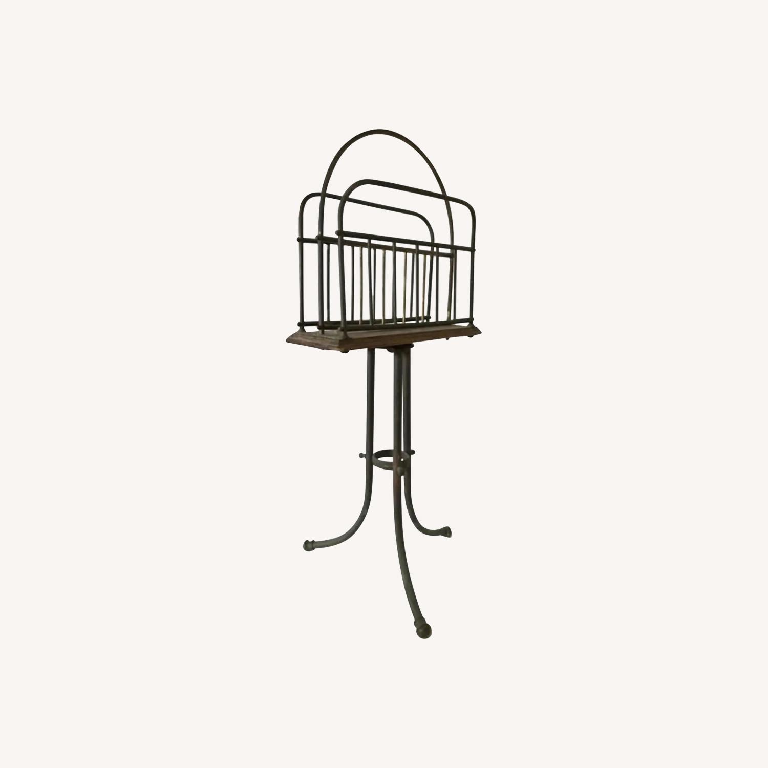 Antique Decorative Magazine Rack Arts & Crafts Era - image-0