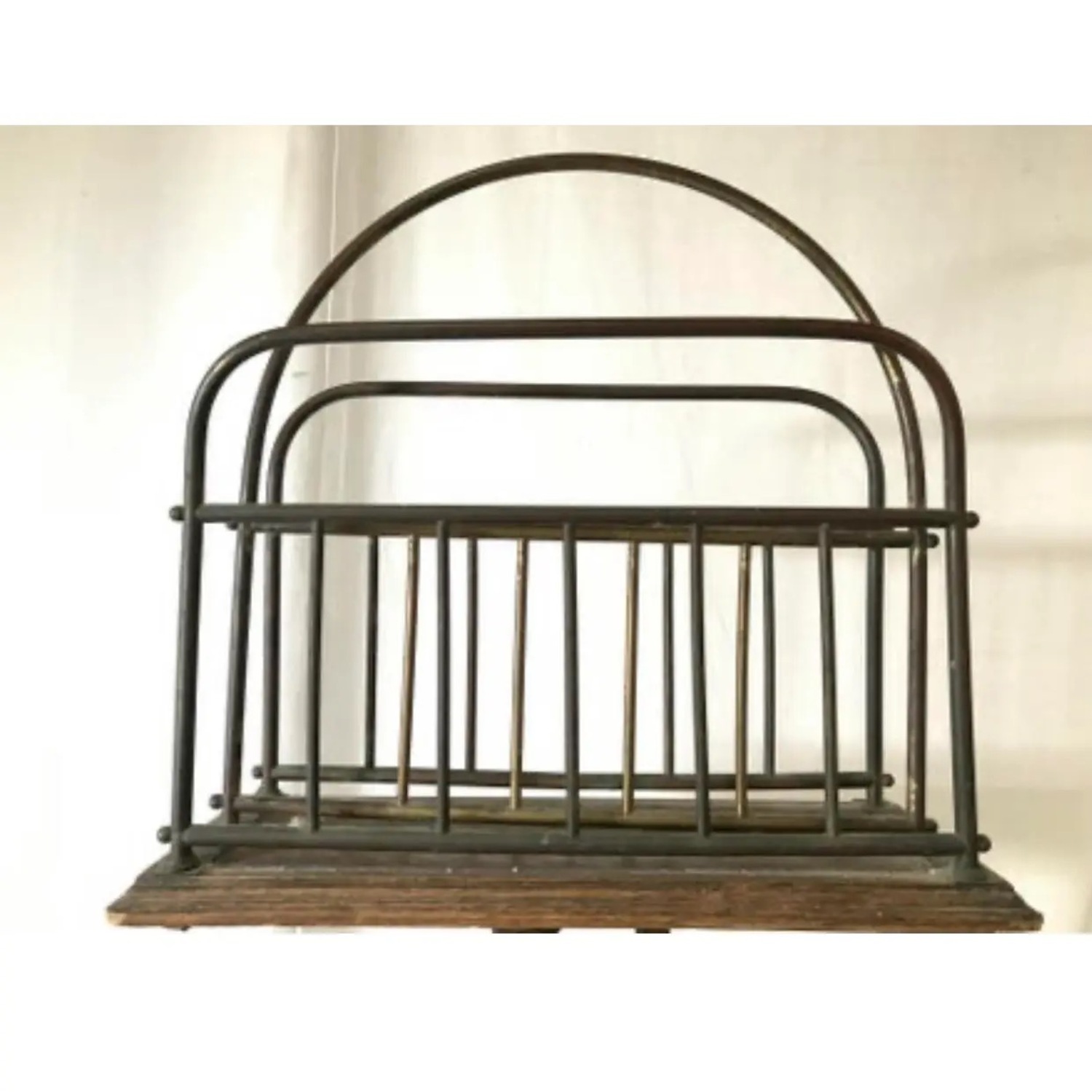 Antique Decorative Magazine Rack Arts & Crafts Era - image-7