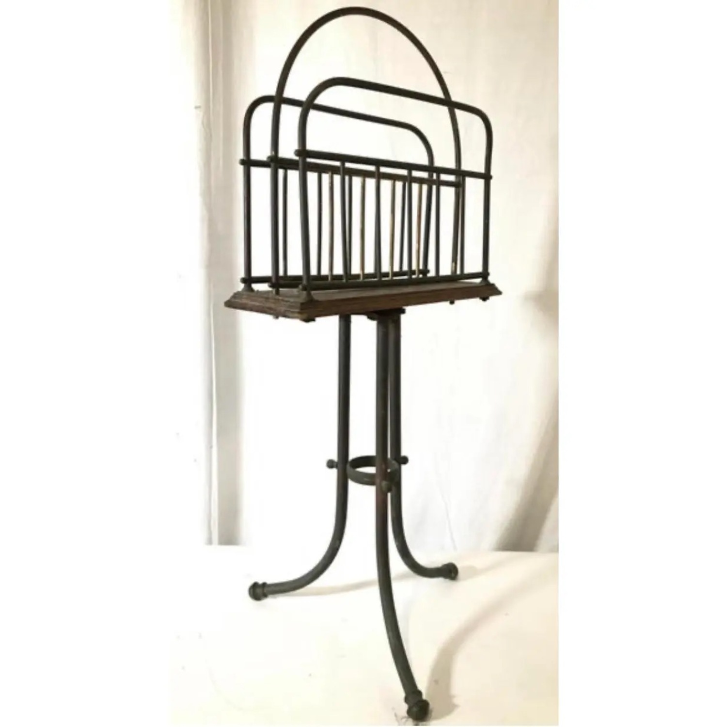 Antique Decorative Magazine Rack Arts & Crafts Era - image-2
