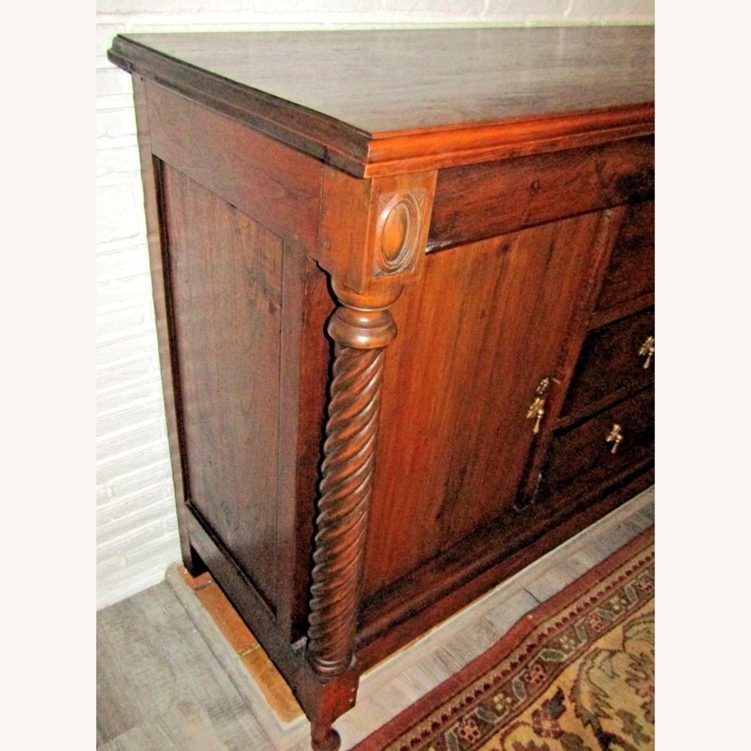 American Empire Flame Mahogany Sideboard 1860 - image-8