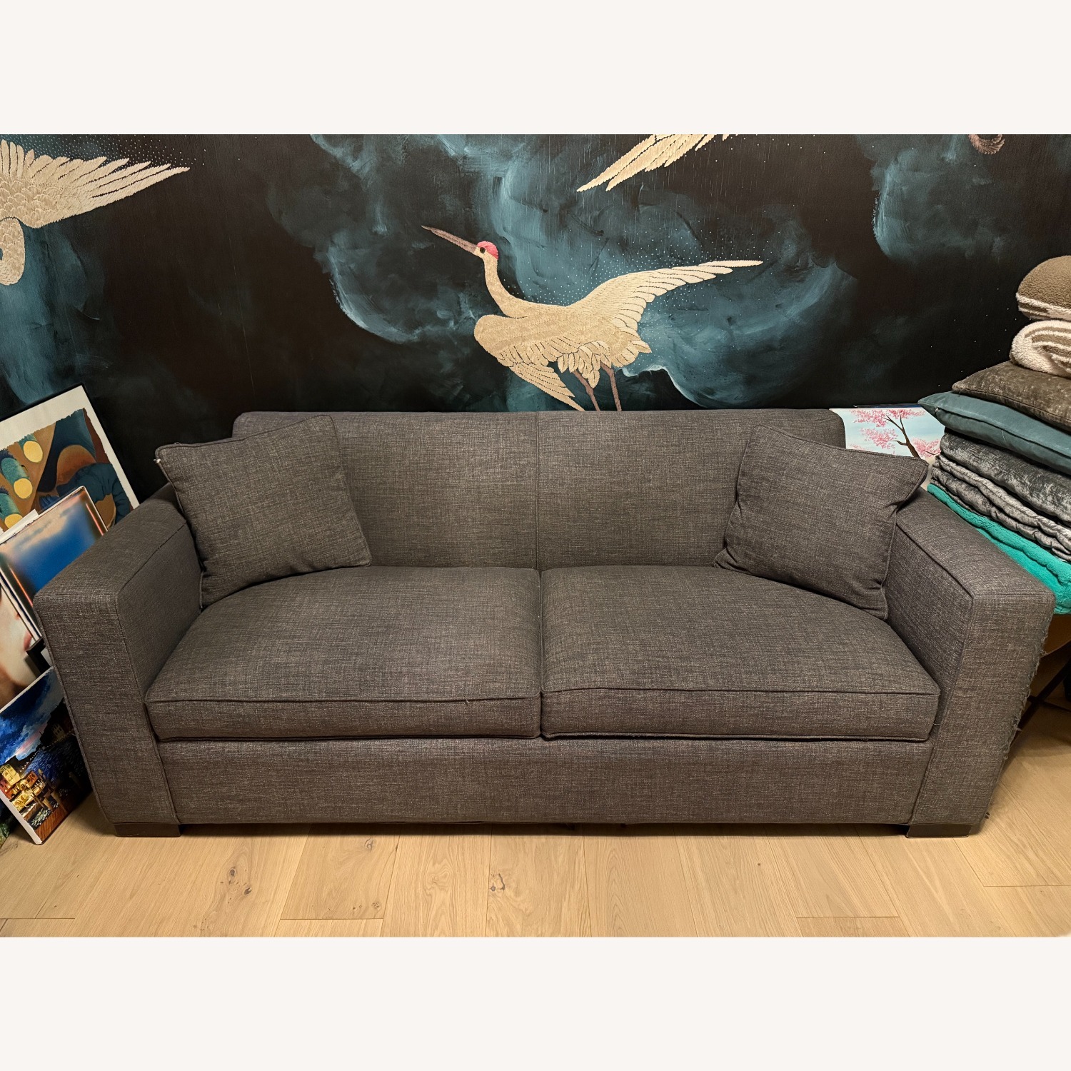 ABC Carpet and Home Cobble Hill Blue Sleeper Sofa - image-1